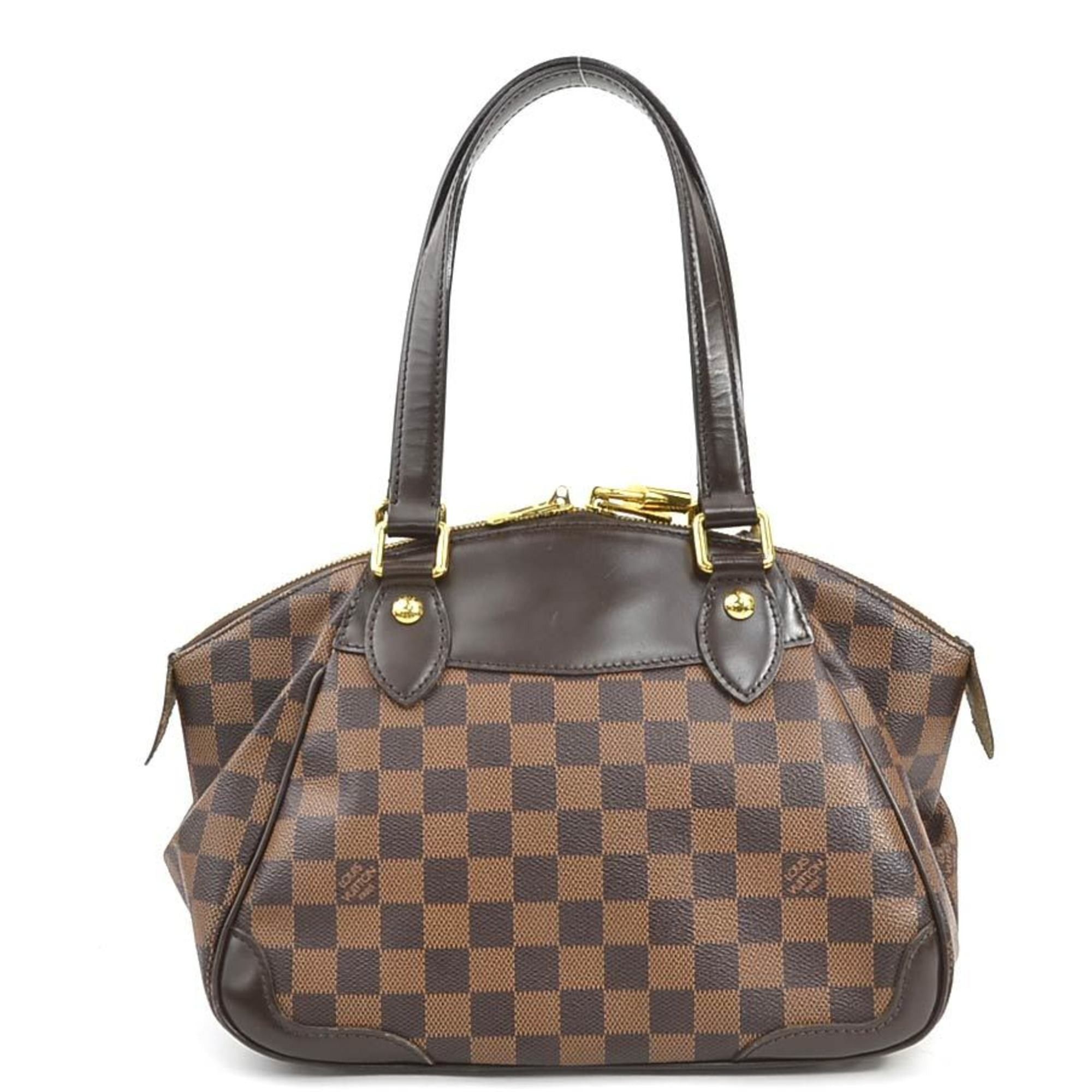 Louis Vuitton Louis Vuitton Damier Verona PM Handbag in Canvas, Brown and Gold, Women's, N41117 e61235a Size ONE SIZE - 3 Thumbnail