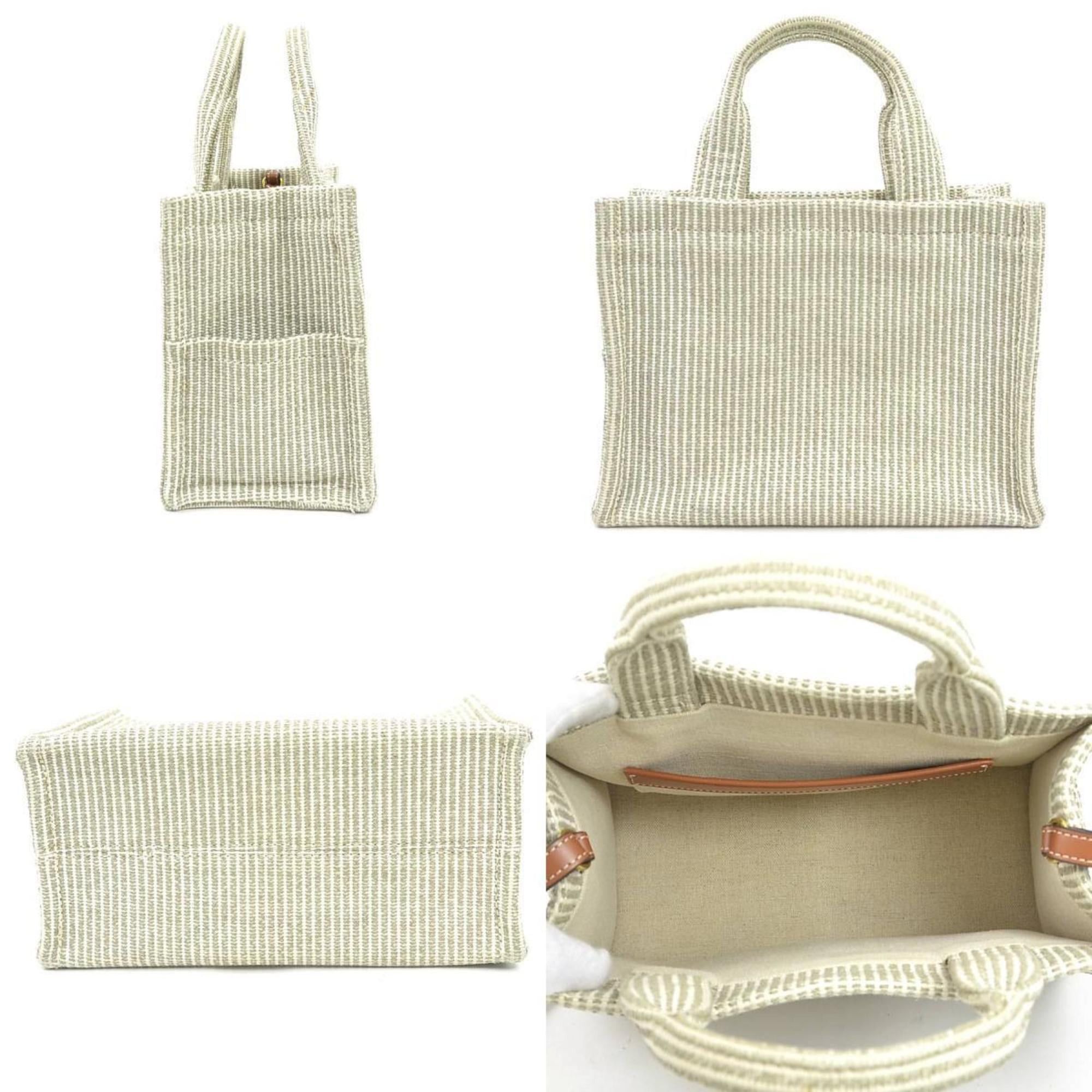Celine Celine Small Cabas Thais Handbag Shoulder Bag in Brown and Beige Canvas/Leather, Women's, 90217g Size ONE SIZE - 2 Thumbnail