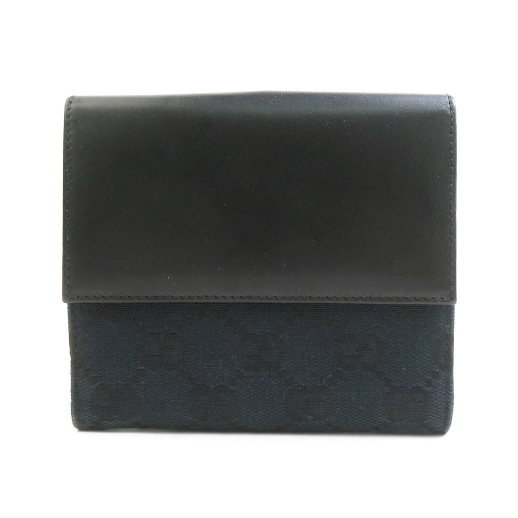 Gucci Gucci Jackie GG Canvas/Leather Bifold Wallet in Black and Silver, Women's, e61219g Size ONE SIZE - 2 Thumbnail