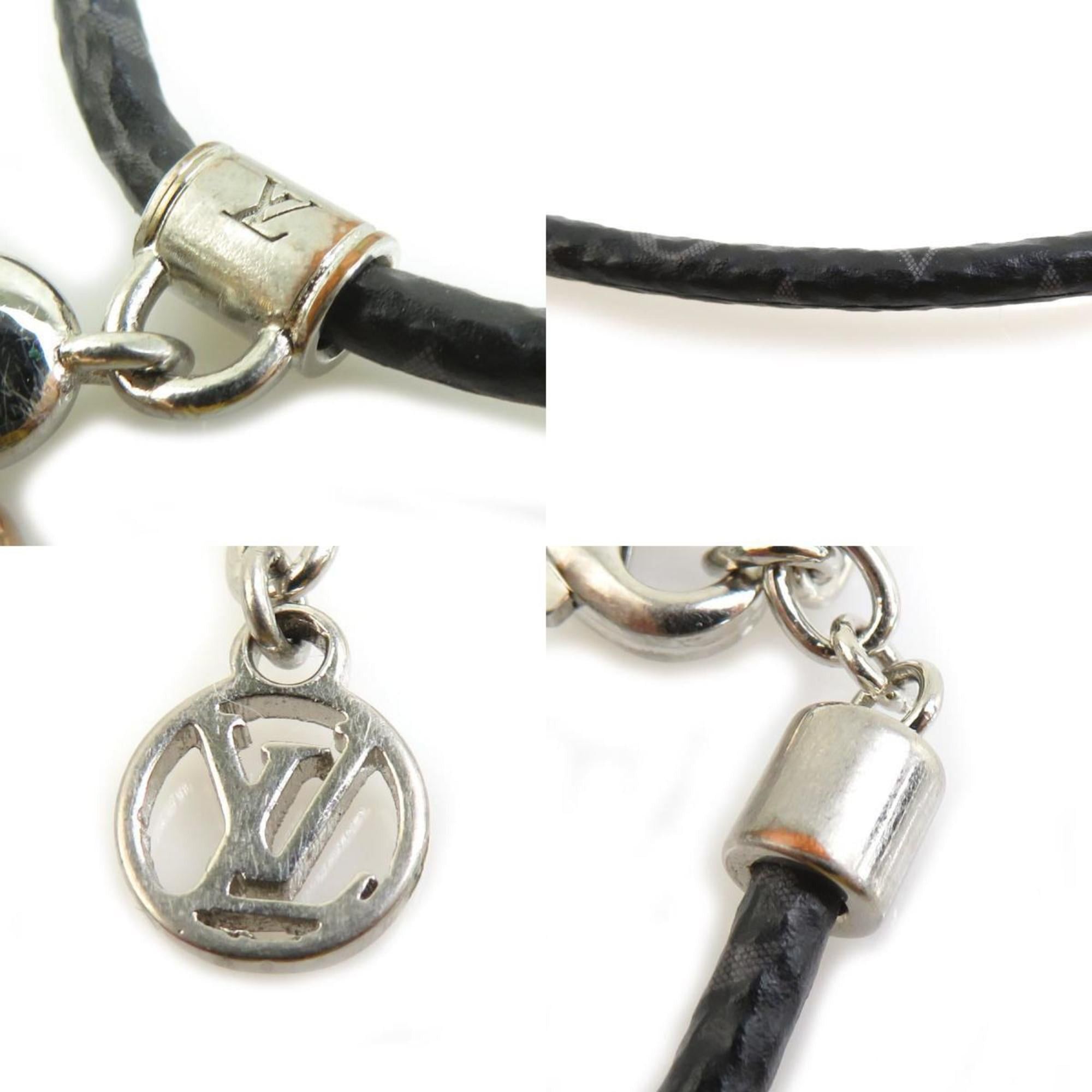 Louis Vuitton Louis Vuitton Vivienne Amour Bracelet in Monogram Canvas/Metal, Black, Silver, and Gold, Unisex, h31743a Size ONE SIZE - 5 Thumbnail