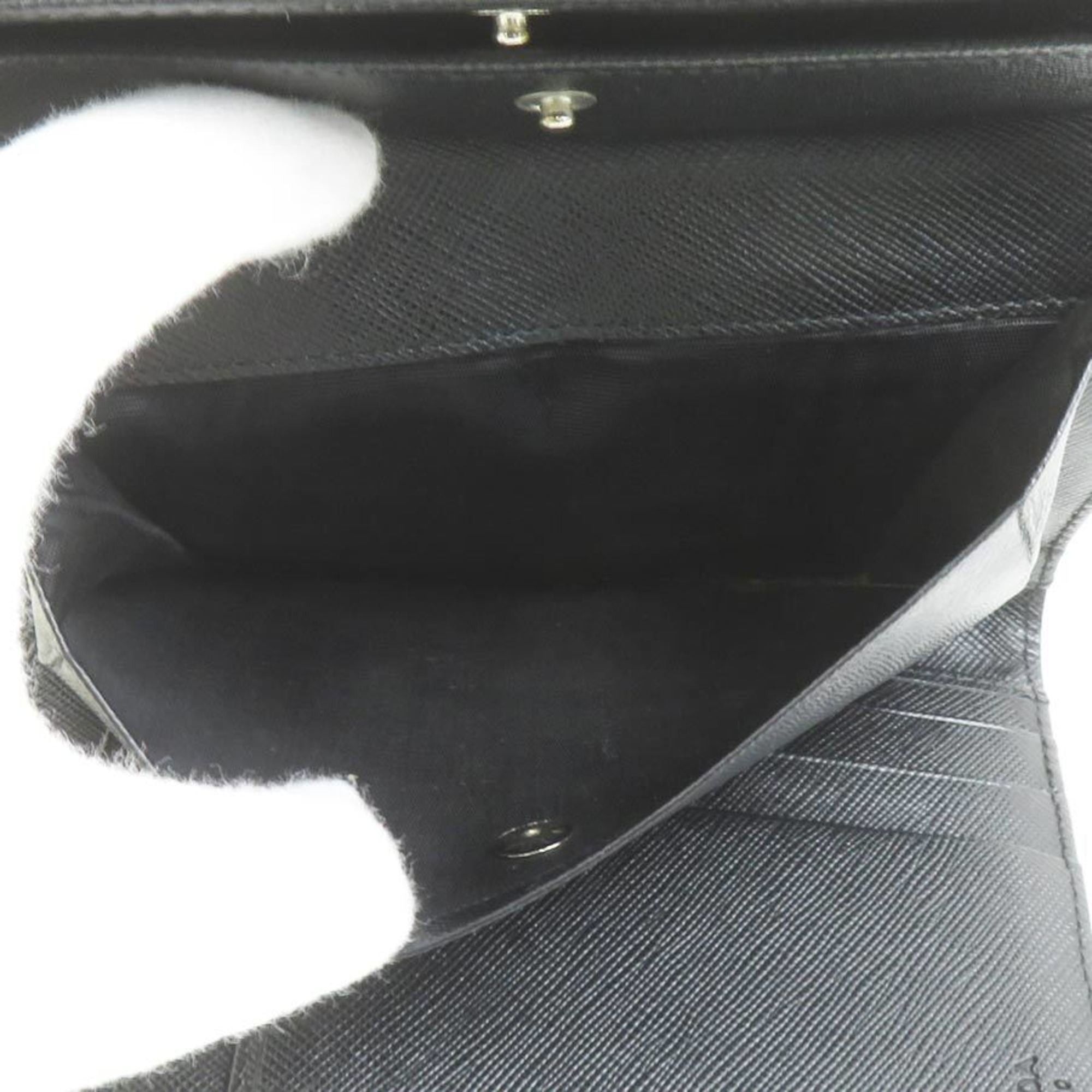 Prada Prada Tri-fold Wallet Nylon Black Unisex h31801g Size ONE SIZE - 4 Thumbnail