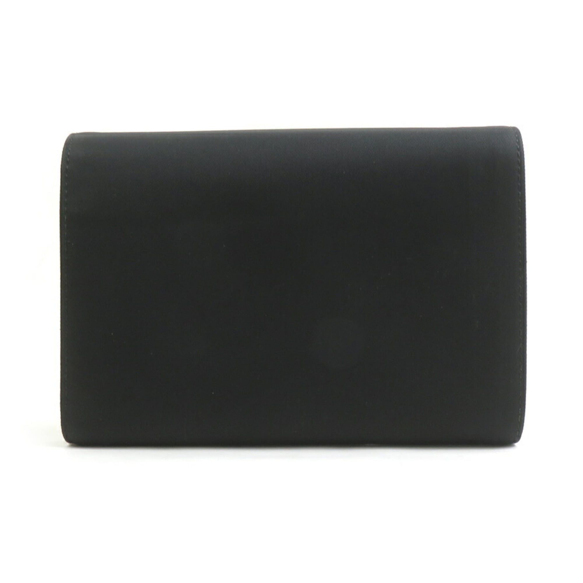 Prada Prada Tri-fold Wallet Nylon Black Unisex h31801g Size ONE SIZE - 2 Thumbnail
