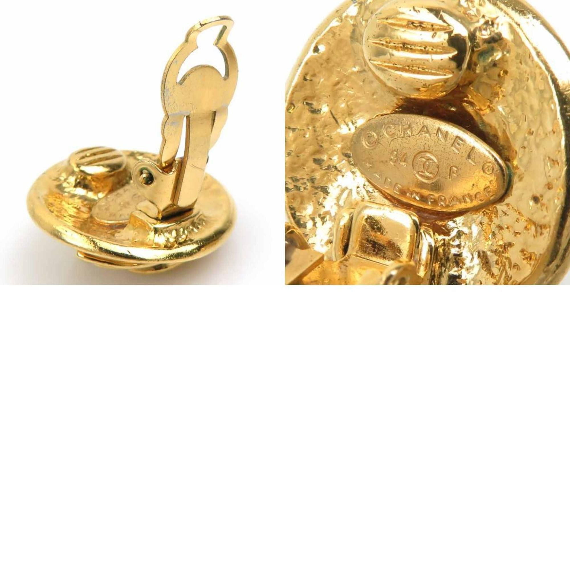 Chanel CHANEL Coco Mark Metal Gold Earrings for Women e61182i Size ONE SIZE - 5 Thumbnail