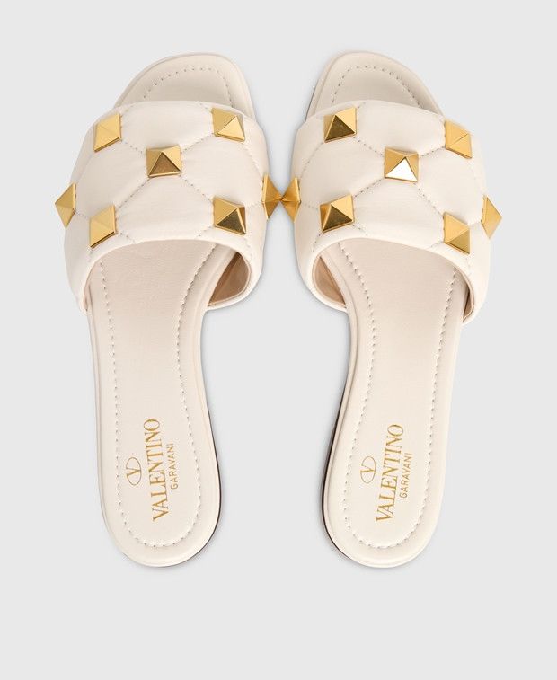 Valentino Roman Stud Mules Size US 5.5 / IT 35.5 - 3 Thumbnail