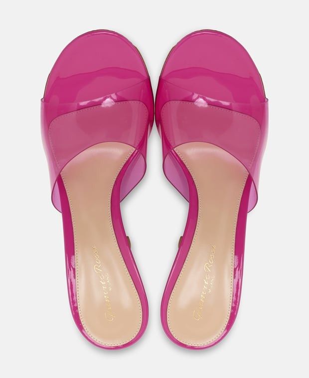 Gianvito Rossi Glass bloom Mules Size US 11 / IT 41 - 3 Thumbnail