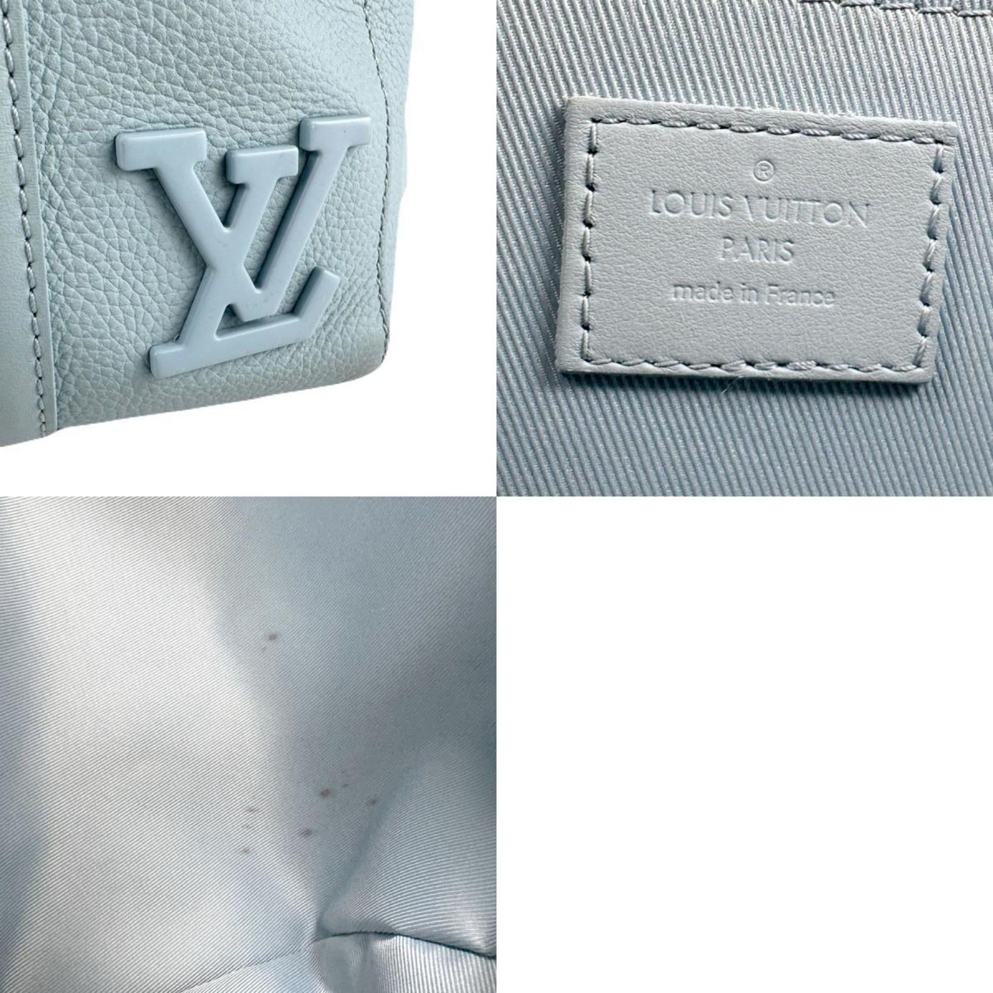 Louis Vuitton Louis Vuitton Aerogram City Keepall Shoulder Bag in Light Blue and Silver, Women's, M23725 z8023 Size ONE SIZE - 5 Thumbnail