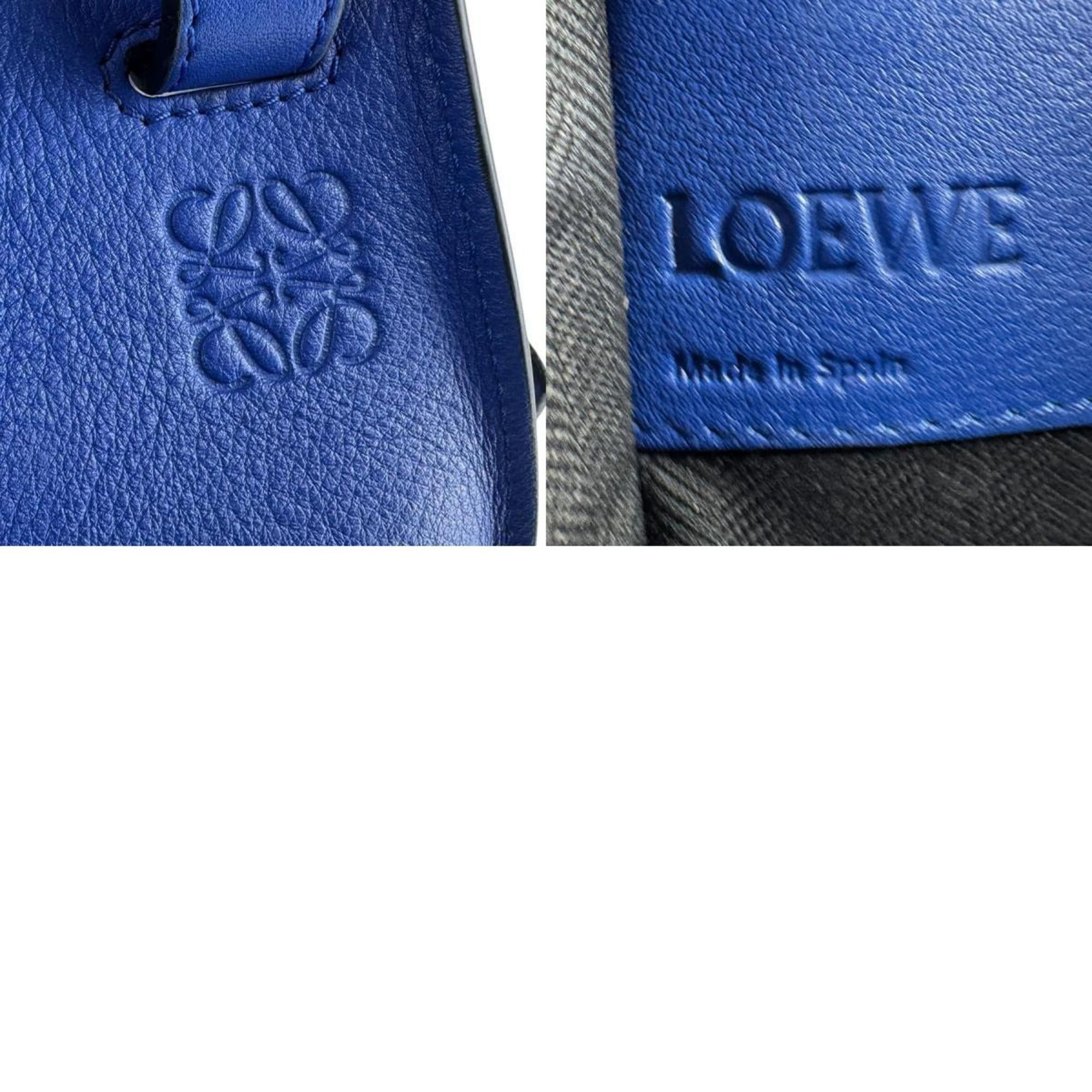 Loewe LOEWE Hammock Leather Handbag Shoulder Bag in Blue and Gold for Women z8058 Size ONE SIZE - 5 Thumbnail