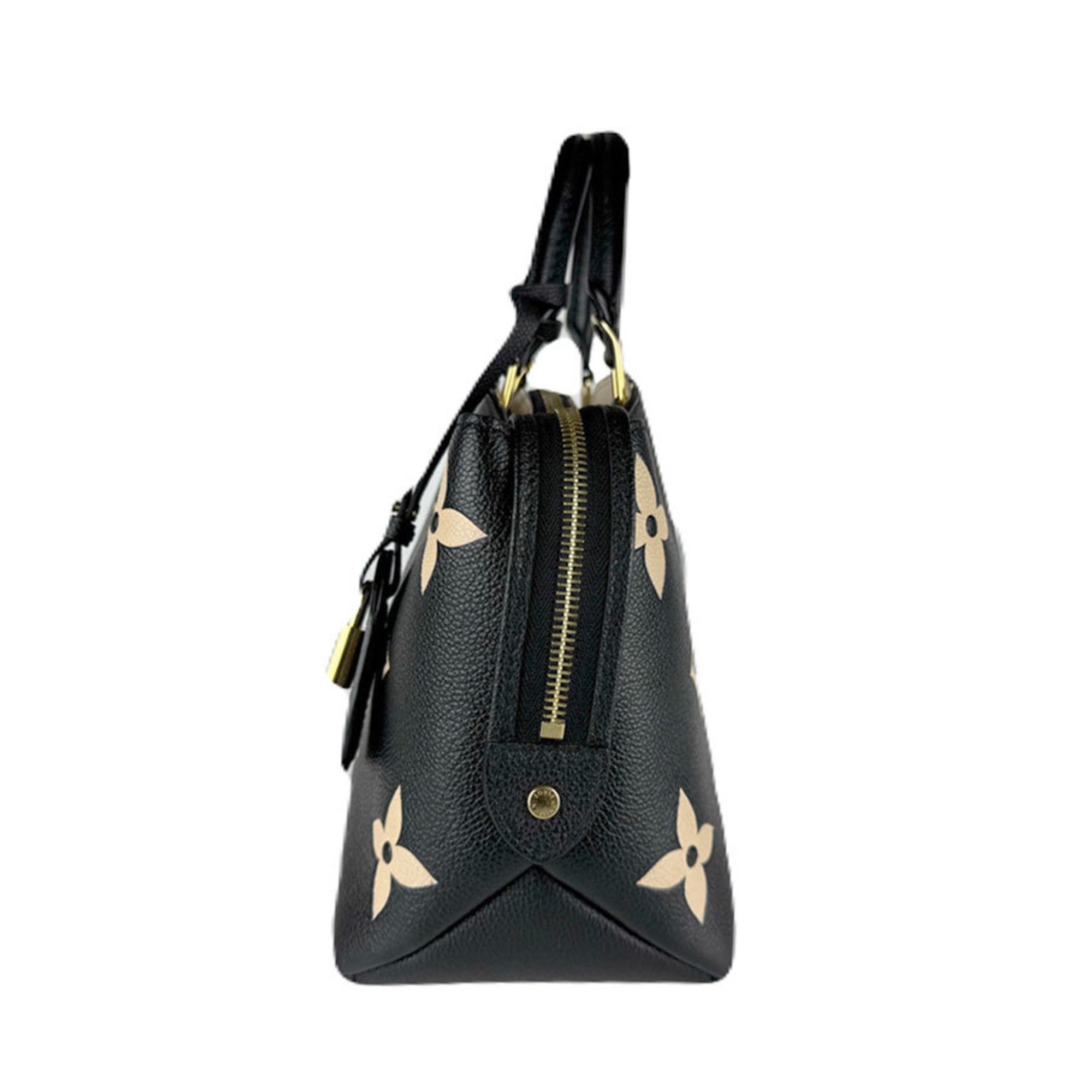 Louis Vuitton Louis Vuitton Empreinte Petit Palais PM Monogram Handbag/Shoulder Bag, Two-Tone, Black/Beige, Gold, Women's, M58913 z8025 Size ONE SIZE - 2 Thumbnail