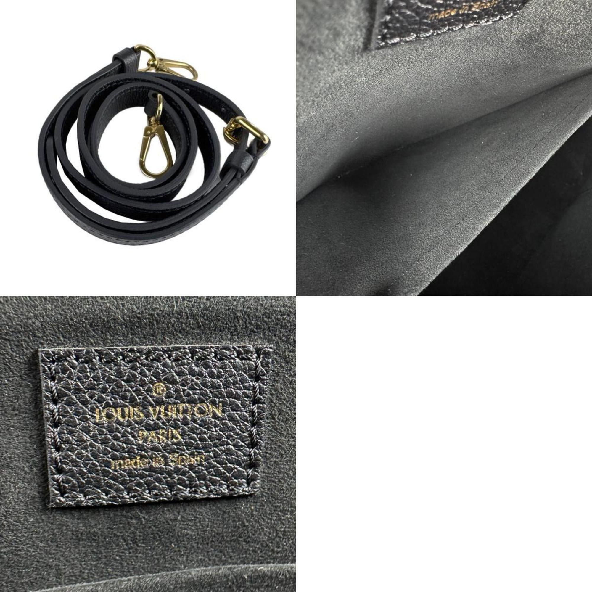 Louis Vuitton Louis Vuitton Empreinte Petit Palais PM Monogram Handbag/Shoulder Bag, Two-Tone, Black/Beige, Gold, Women's, M58913 z8025 Size ONE SIZE - 5 Thumbnail