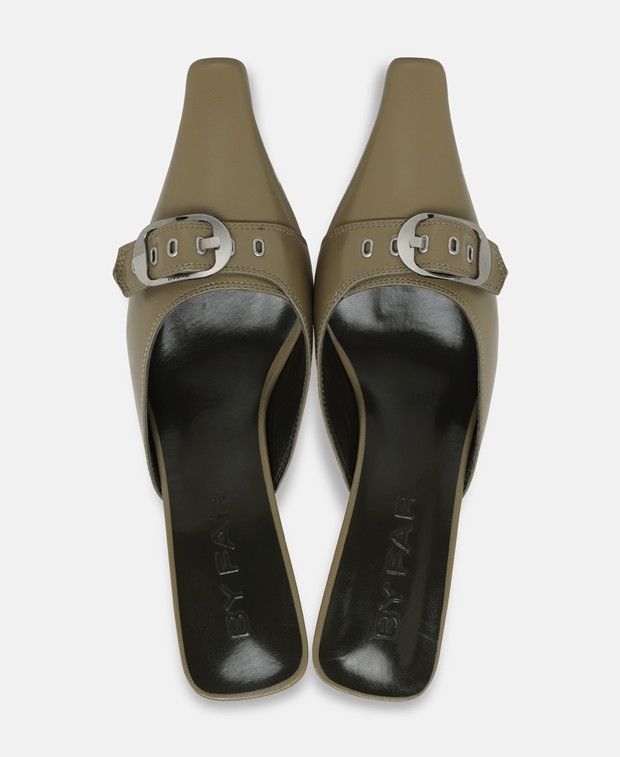 By Far Evelyn Mangrove Mules Size US 7 / IT 37 - 3 Thumbnail