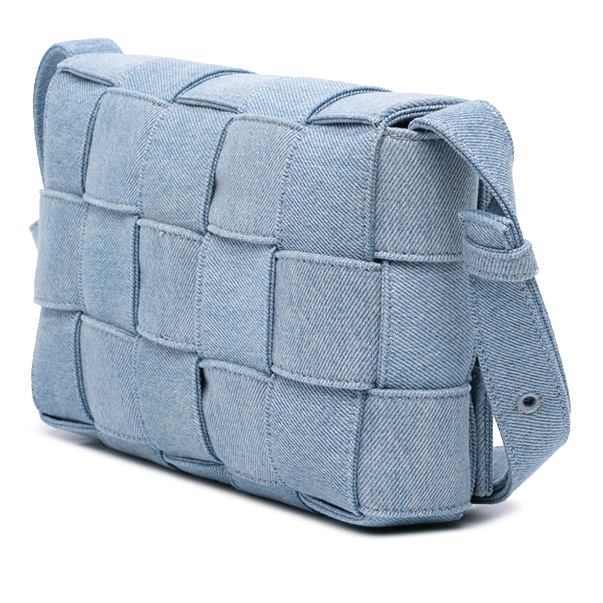 Bottega Veneta Bottega Veneta Denim Intrecciato Cassette Crossbody Size ONE SIZE - 2 Thumbnail