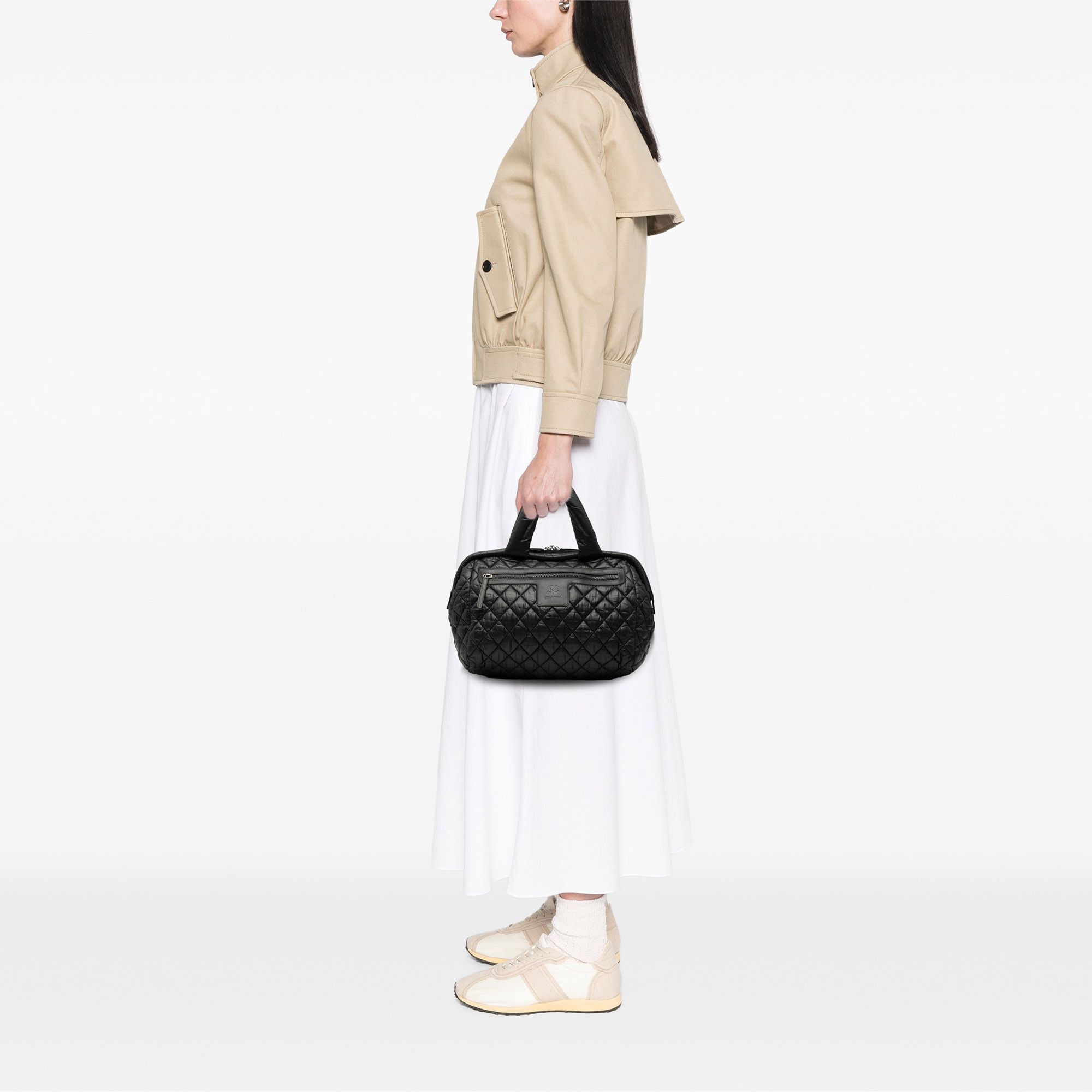 Chanel Chanel Quilted Nylon Coco Cocoon Bowling Bag Size ONE SIZE - 7 Thumbnail