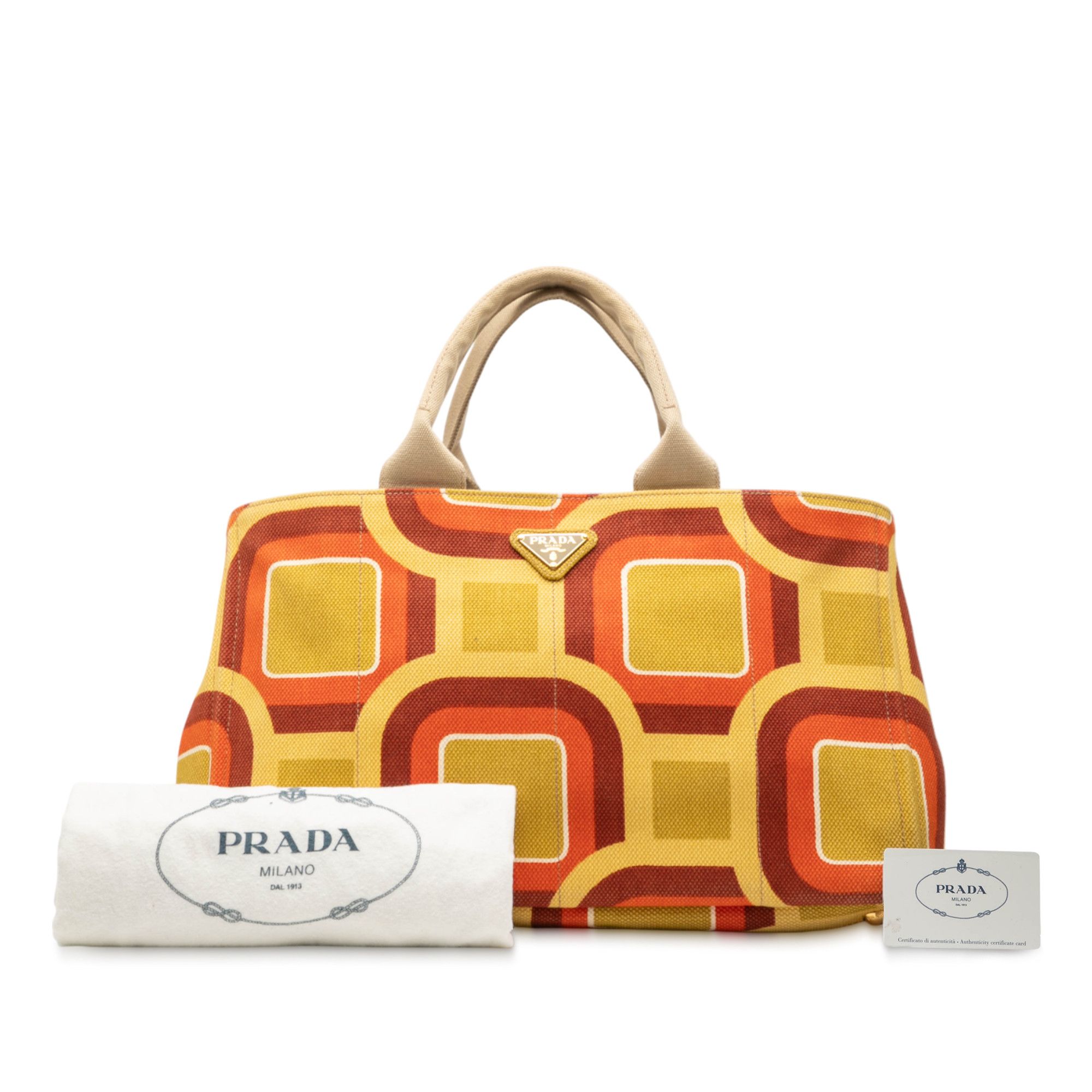 Prada Prada Large Printed Canvas Canapa Soho Satchel Size ONE SIZE - 7 Thumbnail