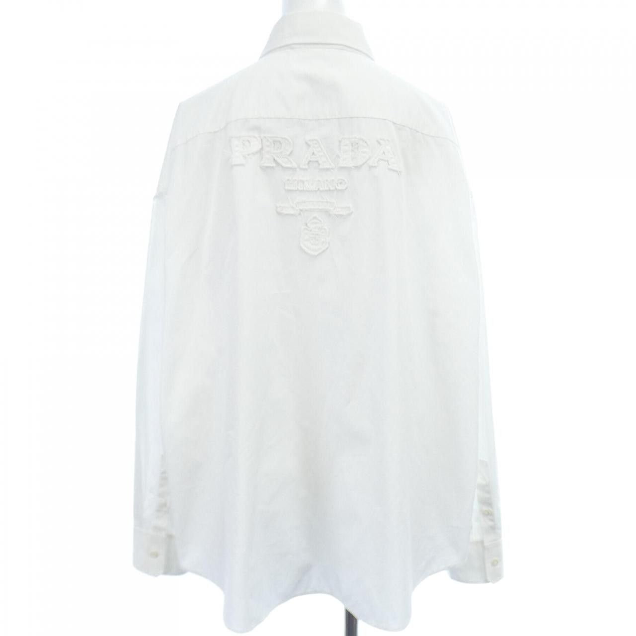 Prada Prada Prada Shirt Cotton Dress Shirt P439GR S231 1227 DUTY FREE for USA Size ONE SIZE - 2 Thumbnail