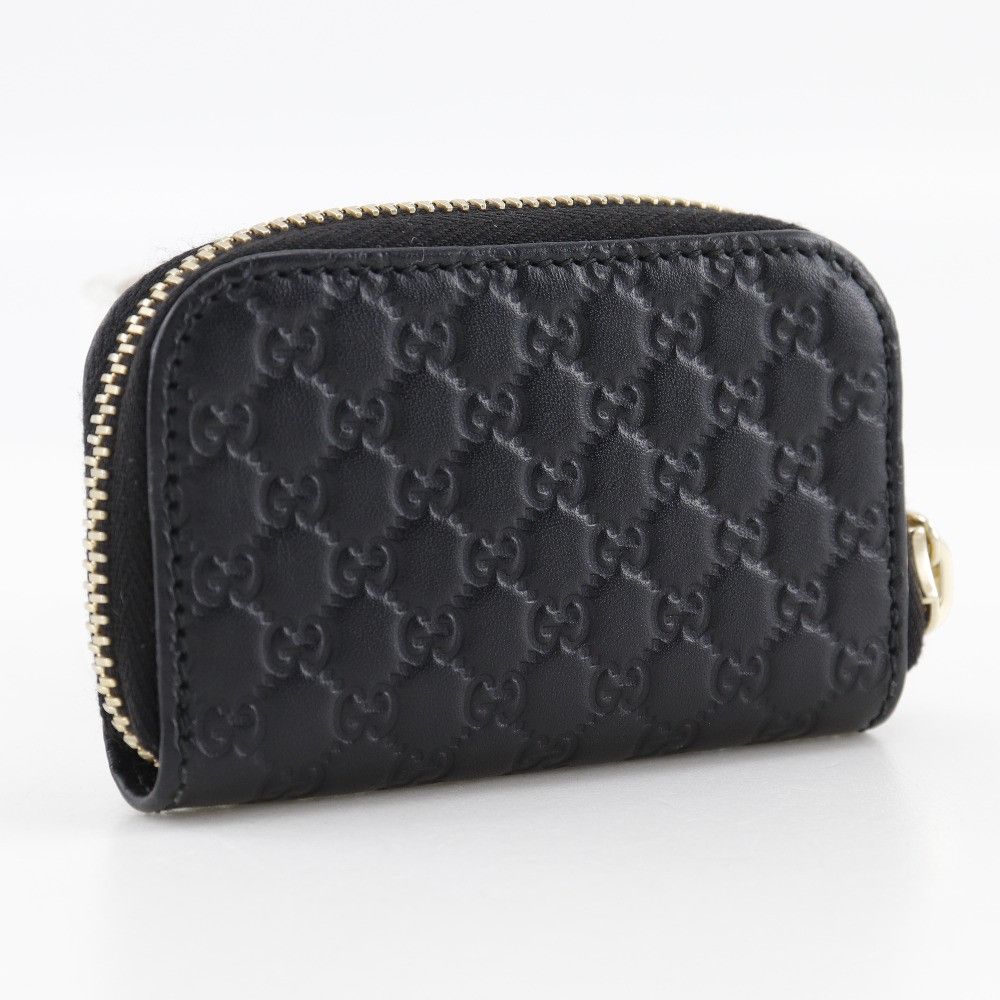 Gucci Gucci Gucci GG Micro Shima Leather Coin Case Leather Coin Case 449896 DUTY FREE for USA Size ONE SIZE - 3 Thumbnail