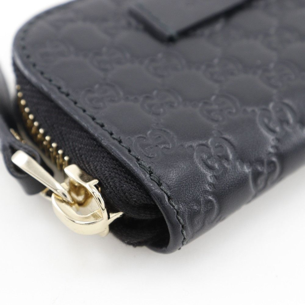 Gucci Gucci Gucci GG Micro Shima Leather Coin Case Leather Coin Case 449896 DUTY FREE for USA Size ONE SIZE - 4 Thumbnail