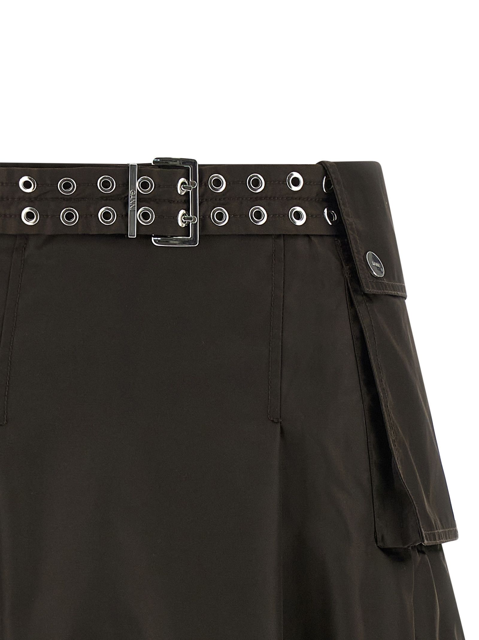 Ganni 'Duchesse Nylon Pleated' Skirt Size 25" / US 0 / IT 36 - 3 Thumbnail