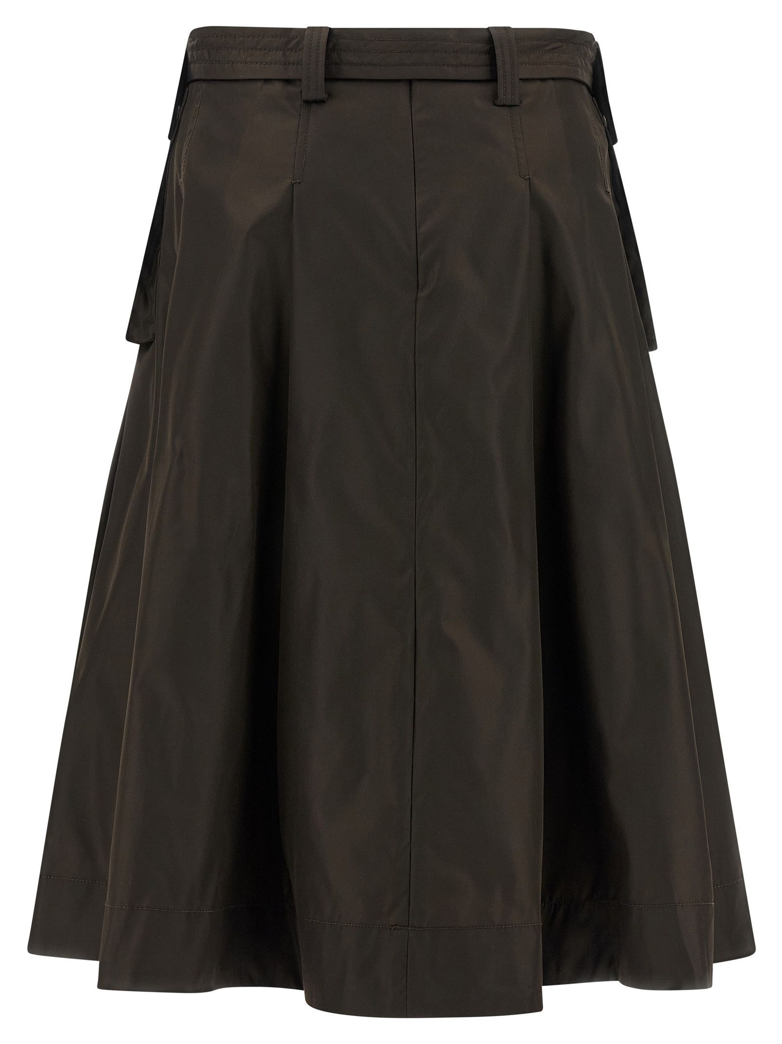 Ganni 'Duchesse Nylon Pleated' Skirt Size 27" / US 4 / IT 40 - 2 Thumbnail