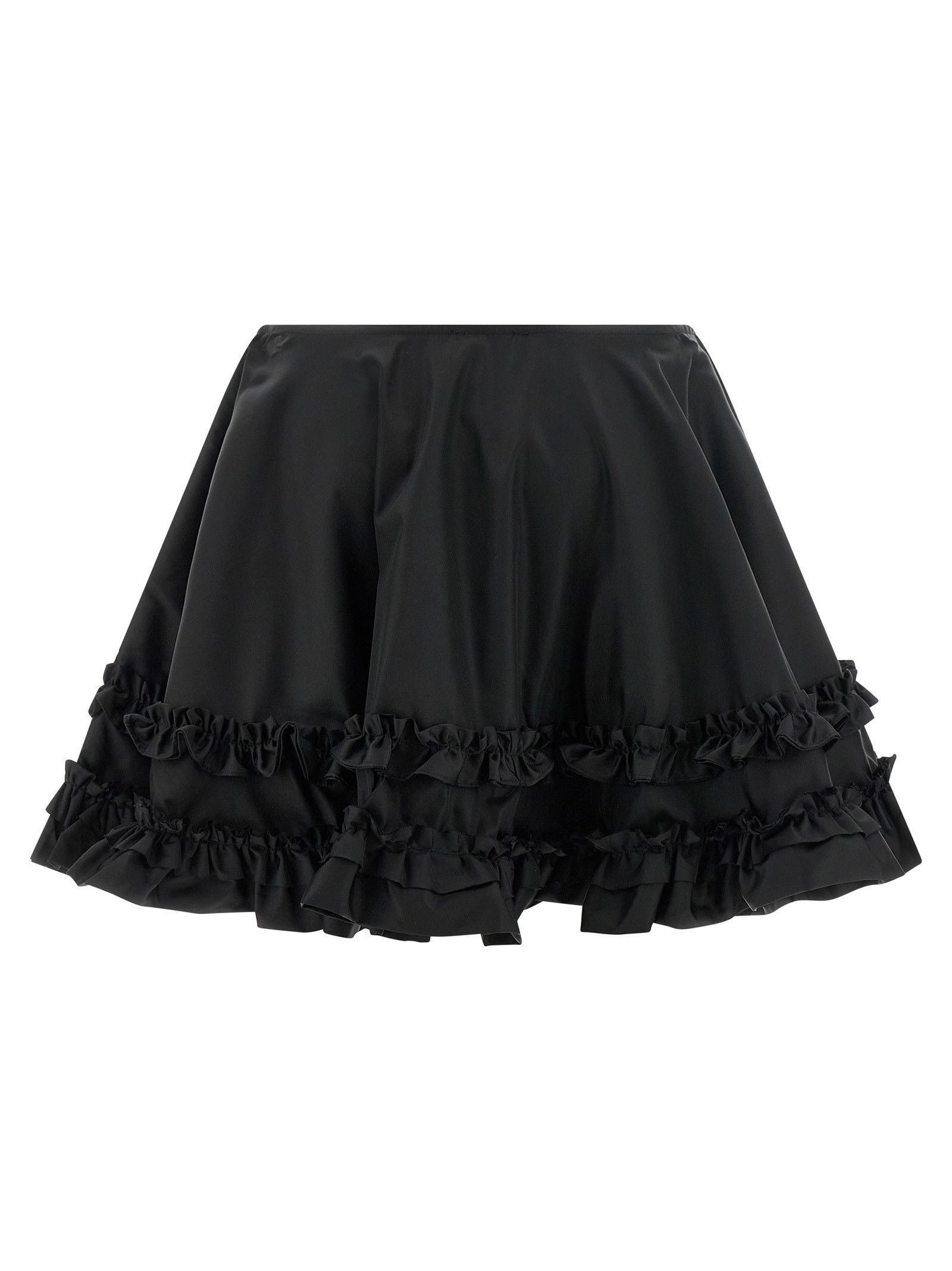 Ganni 'Duchesse Nylon Mini Frill' Skirt Size 24" / US 00 / IT 34 - 2 Thumbnail