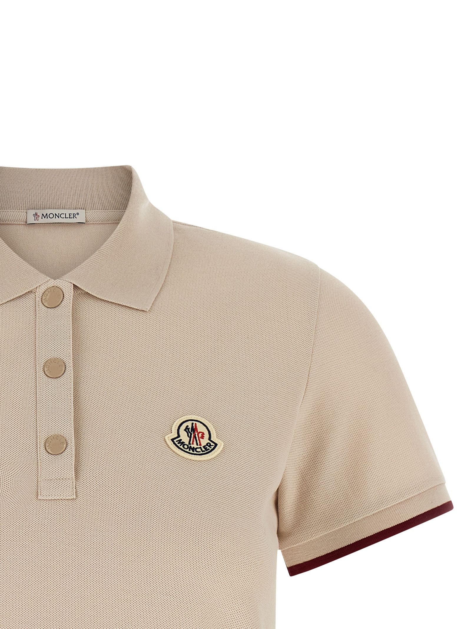 Moncler Logo Patch Polo Shirt Size L / US 10 / IT 46 - 3 Thumbnail