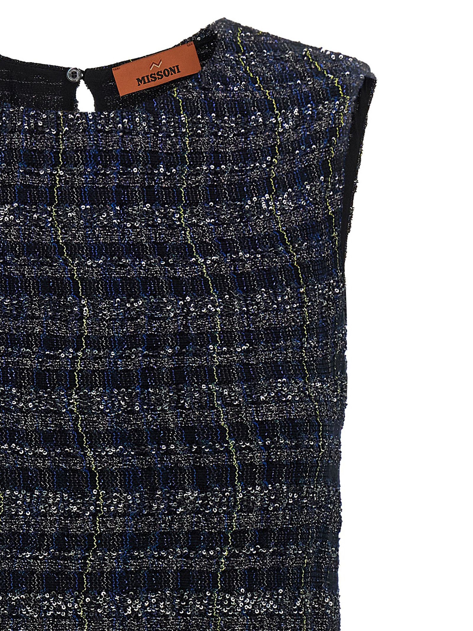 Missoni Check Pattern Dress Size L / US 10 / IT 46 - 3 Thumbnail