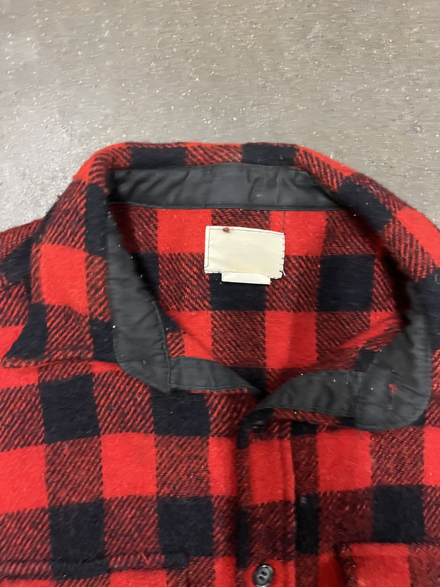 Carhartt × Vintage Vintage 1970s Buffalo Plaid Wool Flannel Size L Size US L / EU 52-54 / 3 - 2 Thumbnail