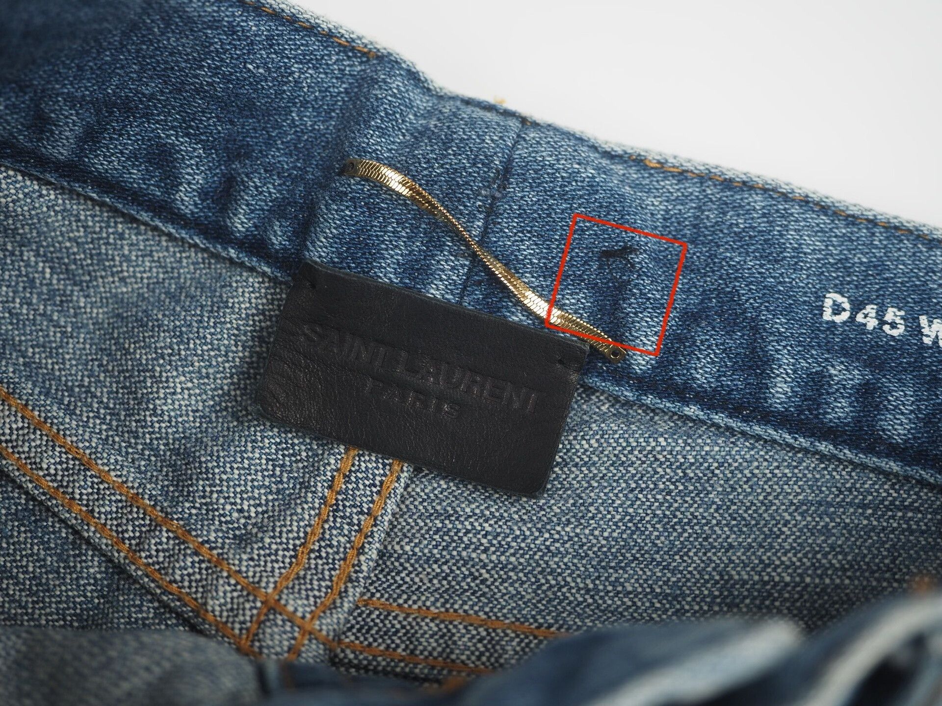 Saint Laurent Paris saint laurent blue washed denim jeans W25 Size 23" - 4 Thumbnail