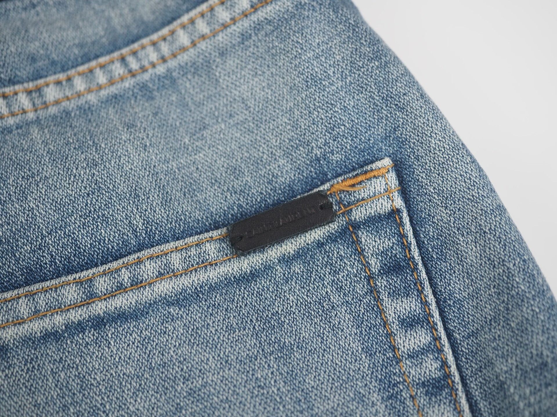 Saint Laurent Paris saint laurent blue washed denim jeans W25 Size 23" - 5 Thumbnail