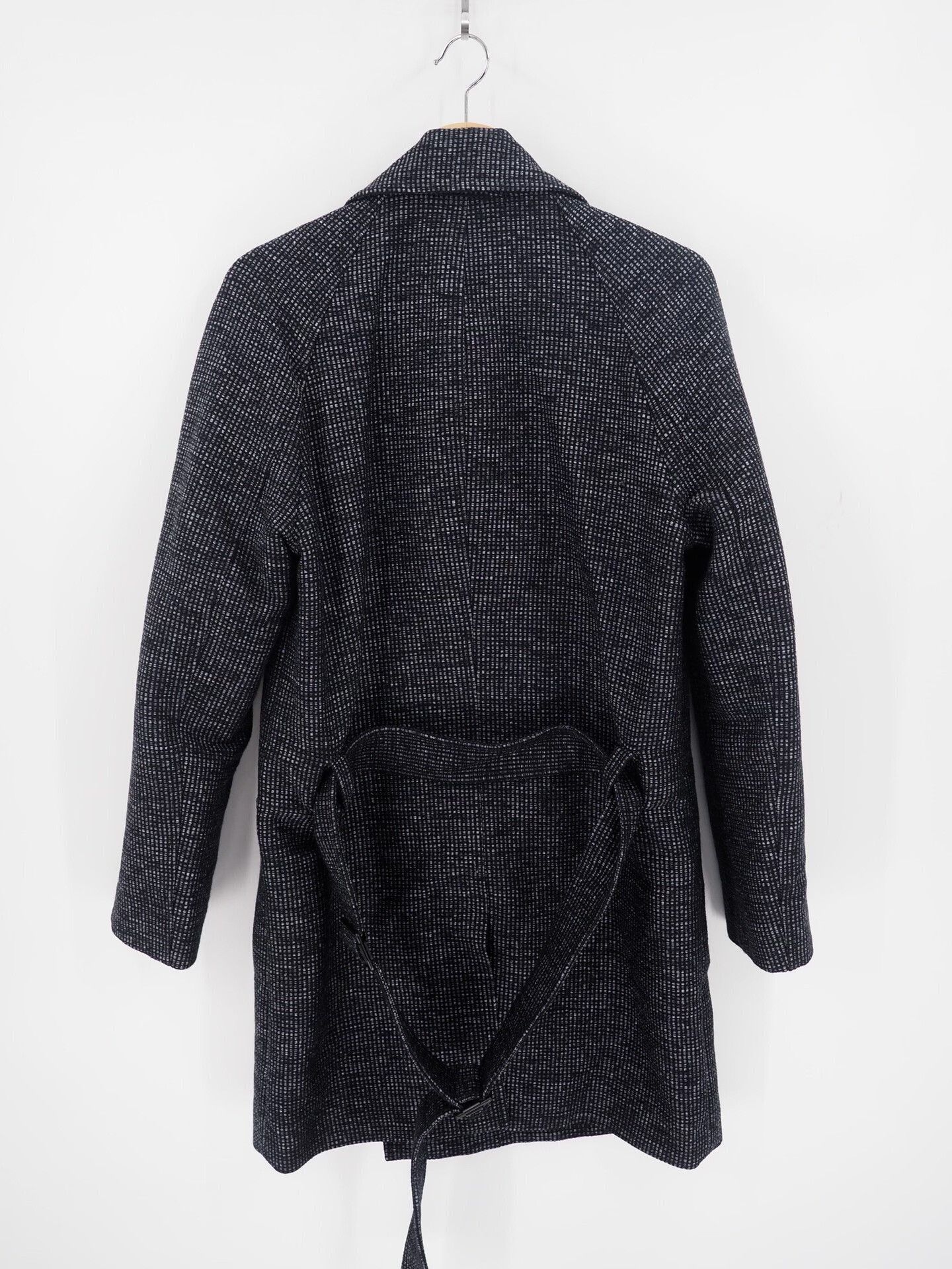Balenciaga Balenciaga FW13 Black Gray Blend Coat Size US L / EU 52-54 / 3 - 3 Thumbnail