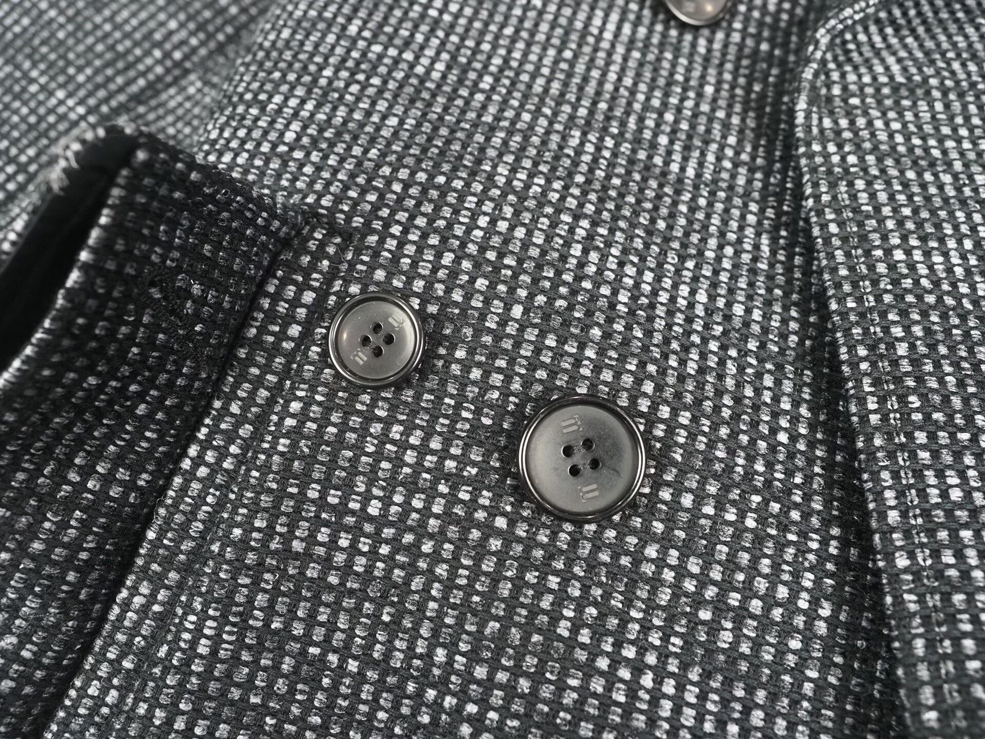 Balenciaga Balenciaga FW13 Black Gray Blend Coat Size US L / EU 52-54 / 3 - 6 Thumbnail