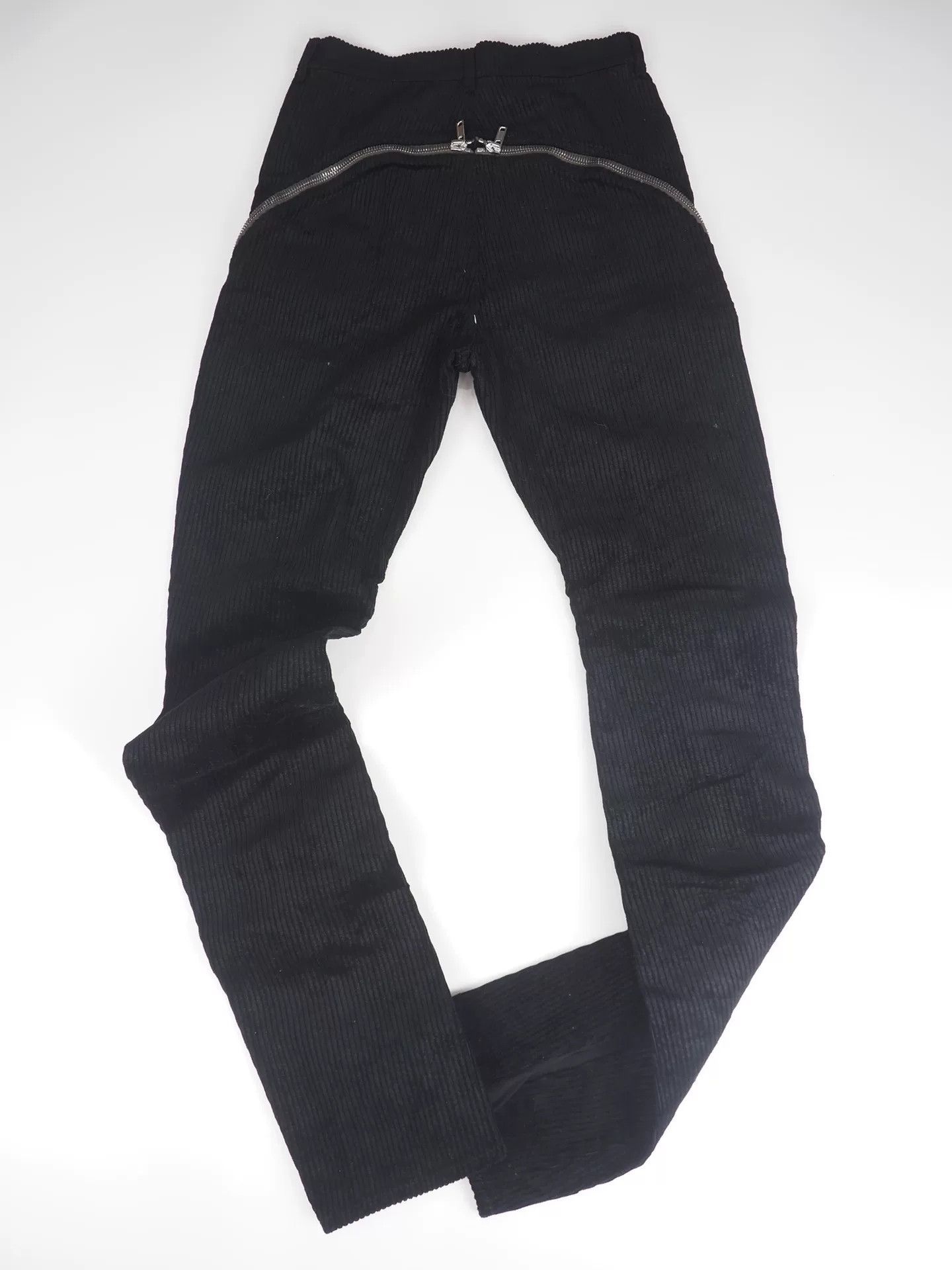 Rick Owens Rick Owens Black Corduroy Zipper Pants Size US 28 / EU 44 - 6 Thumbnail