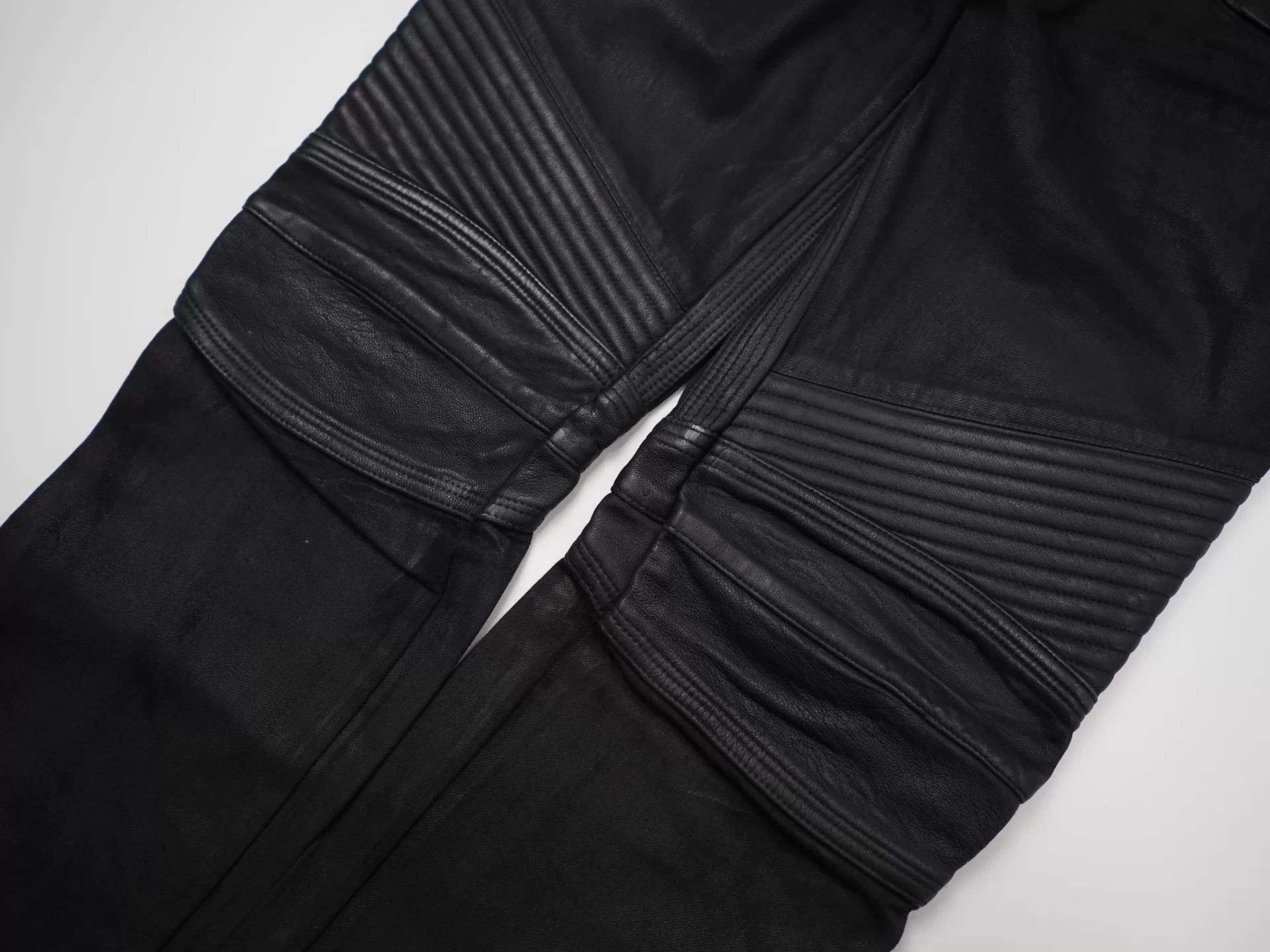 Balmain Balmain Bi-material Biker Jeans in Black Size US 32 / EU 48 - 5 Thumbnail