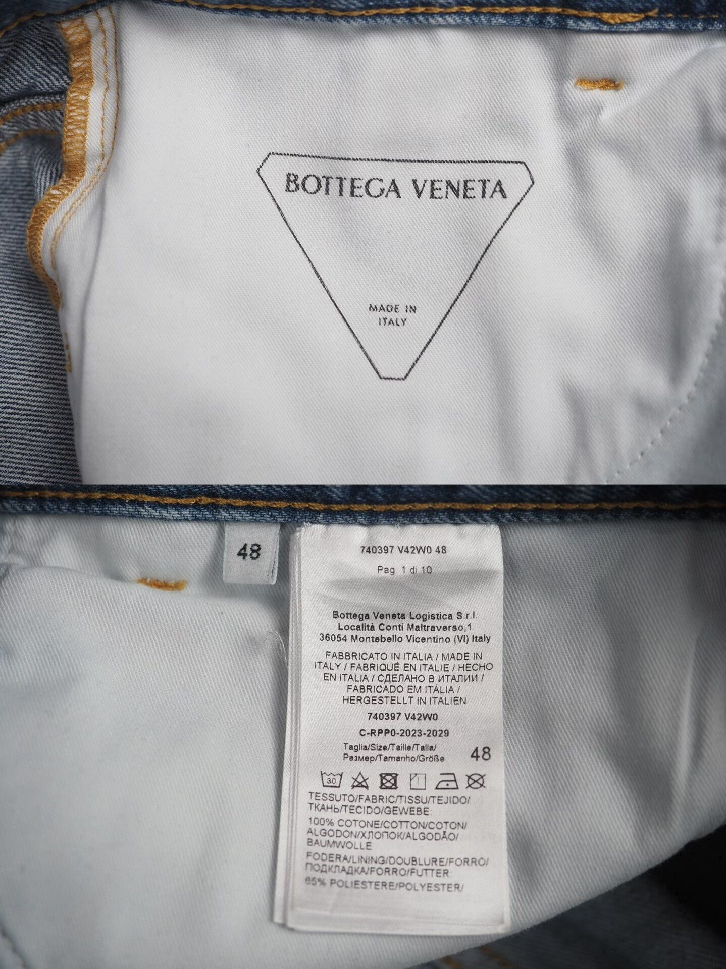 Bottega Veneta Bottega Veneta Wide Leg Denim Jeans Size US 31 - 7 Thumbnail