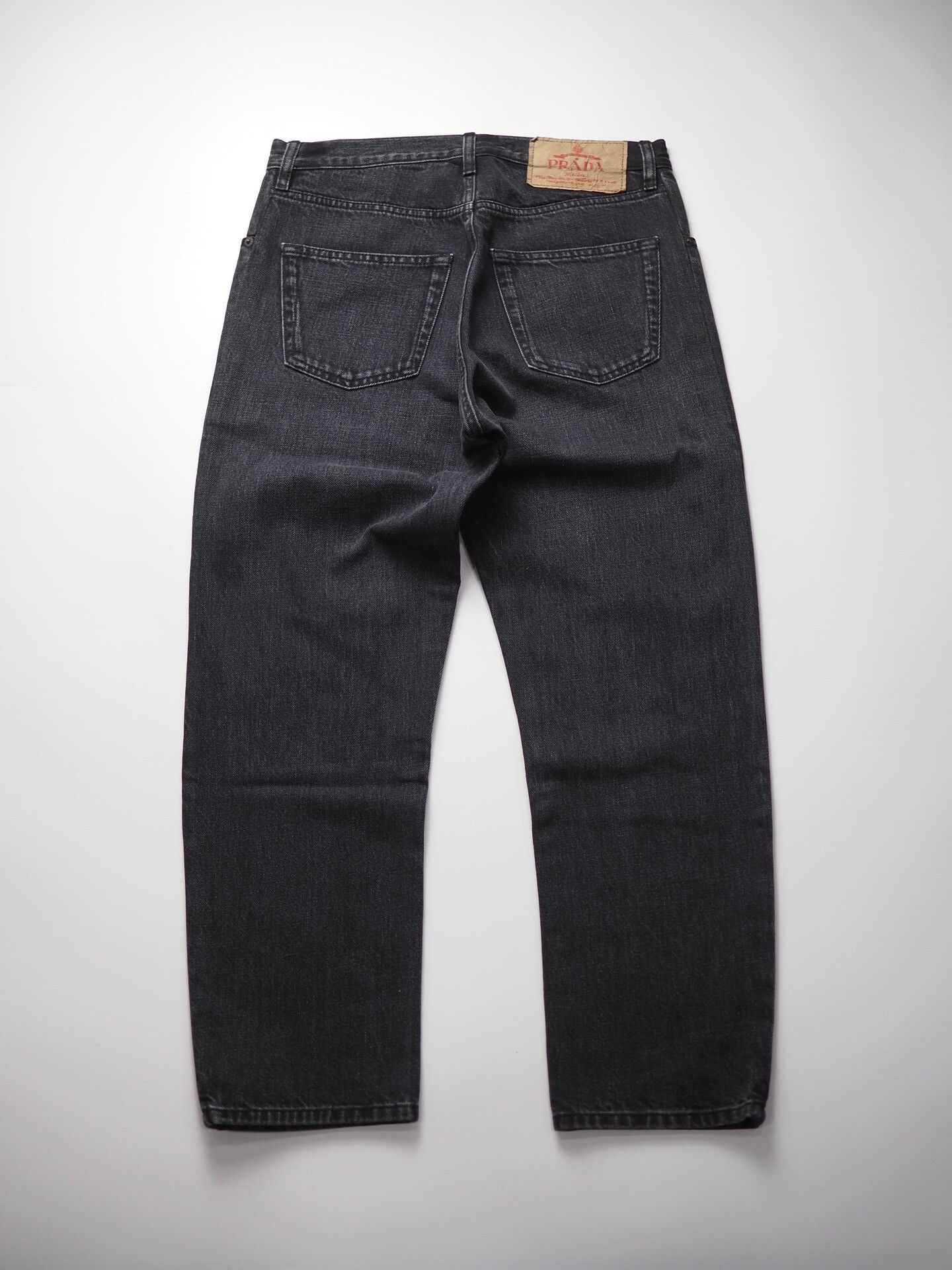 Prada black distressed prada triangle logo jeans Size US 30 / EU 46 - 2 Thumbnail