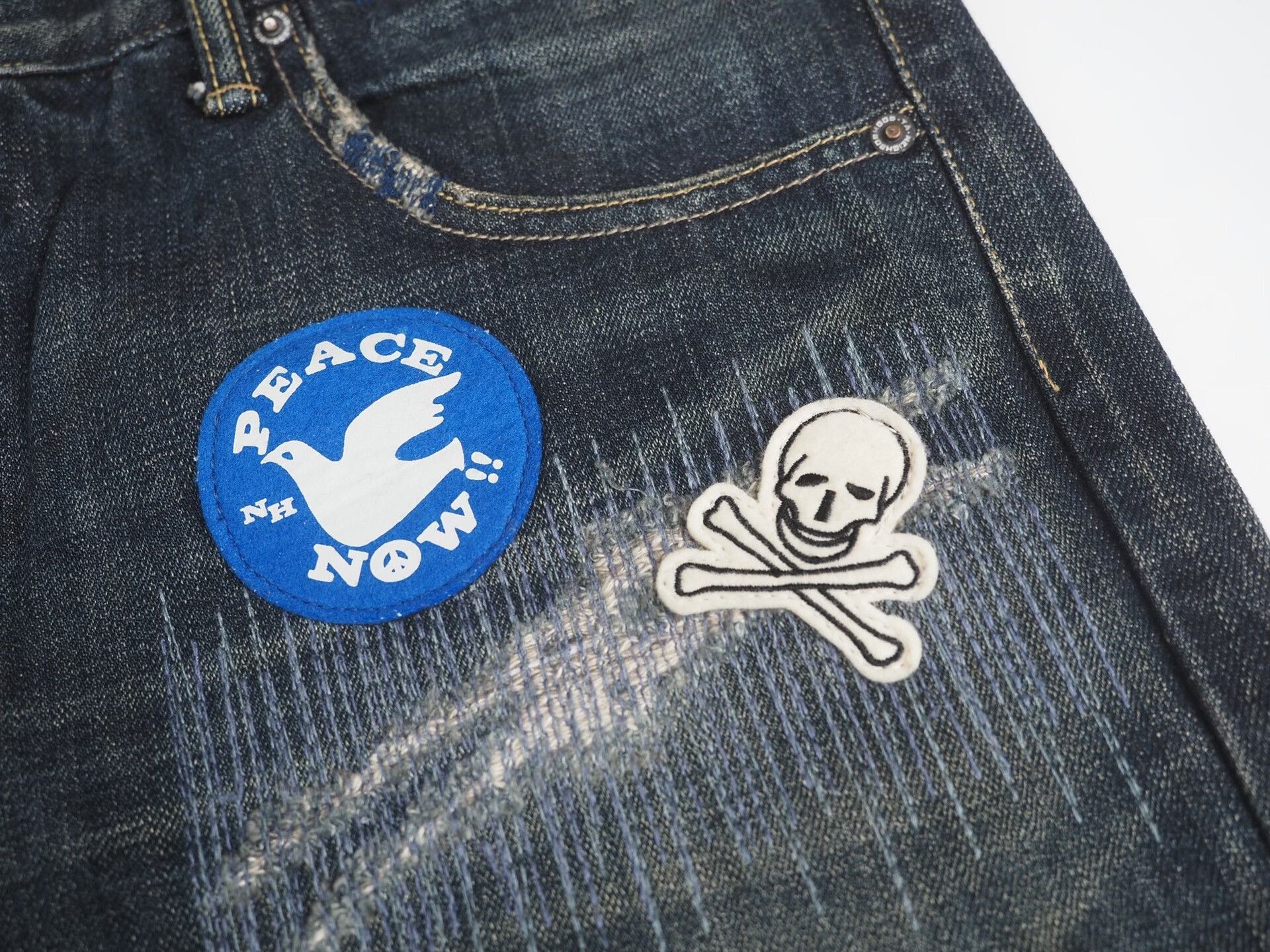 Neighborhood limited edition blue patch jeans Size US 31 - 3 Thumbnail