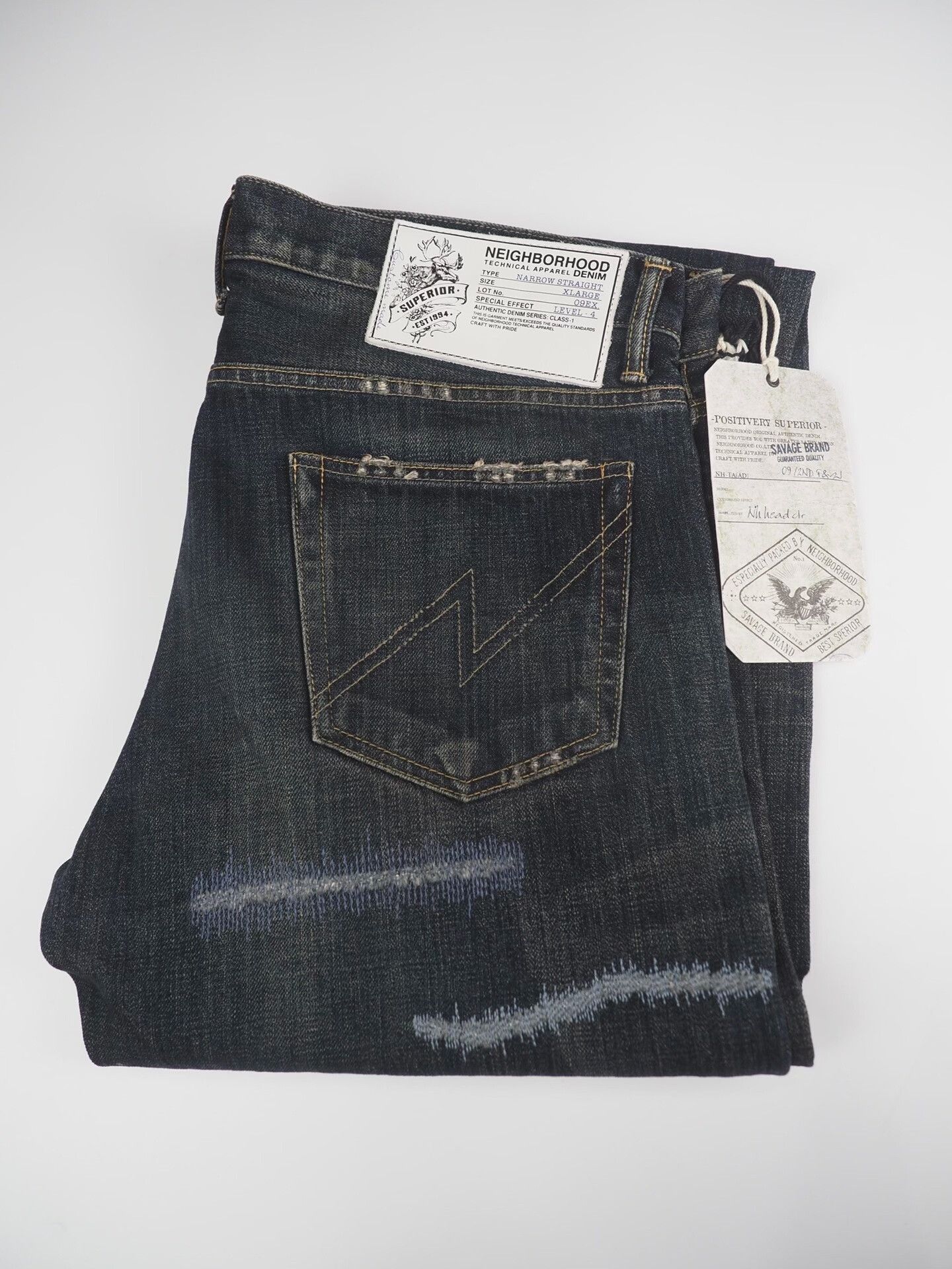Neighborhood limited edition blue patch jeans Size US 31 - 9 Thumbnail