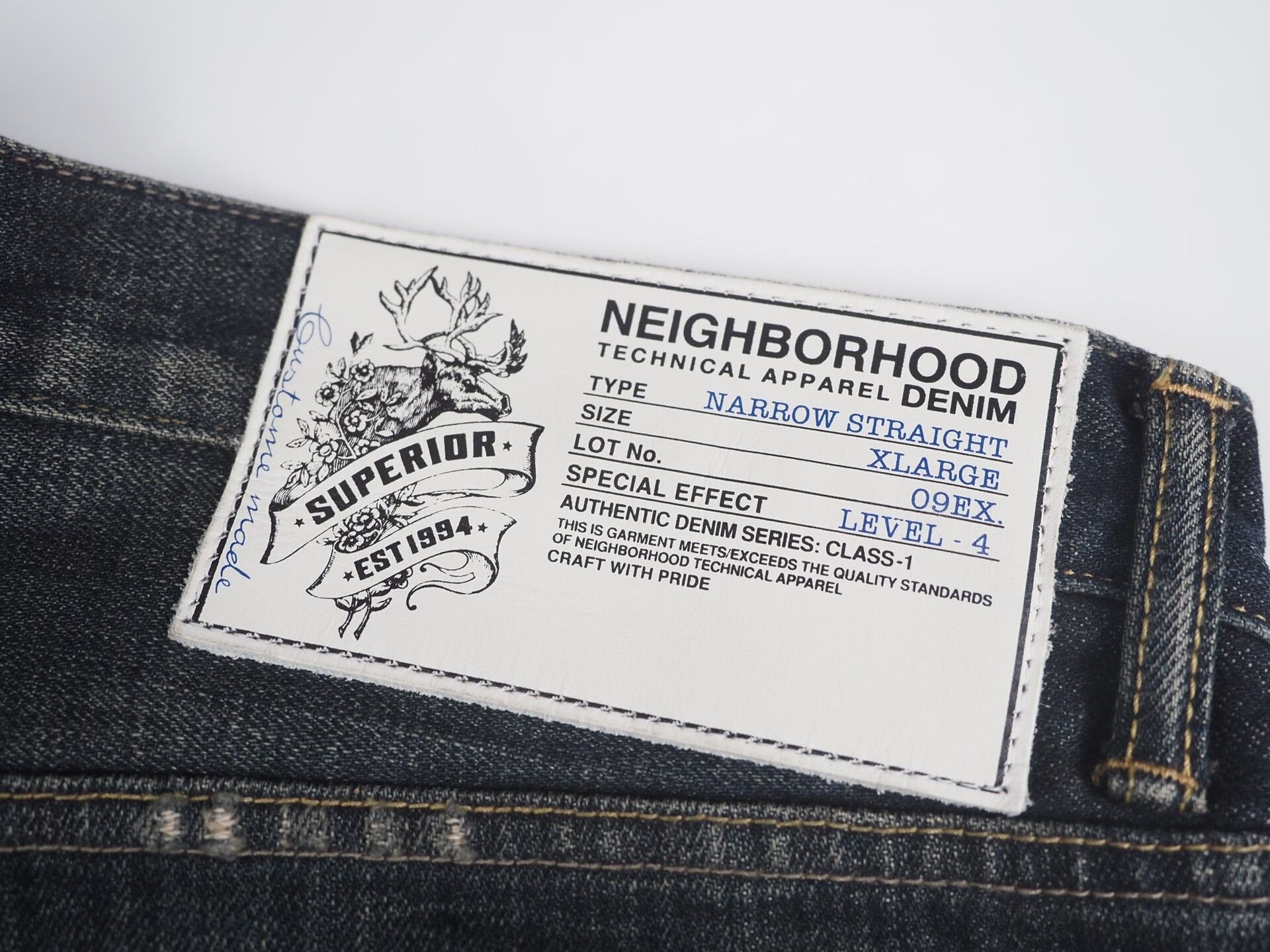 Neighborhood limited edition blue patch jeans Size US 31 - 6 Thumbnail