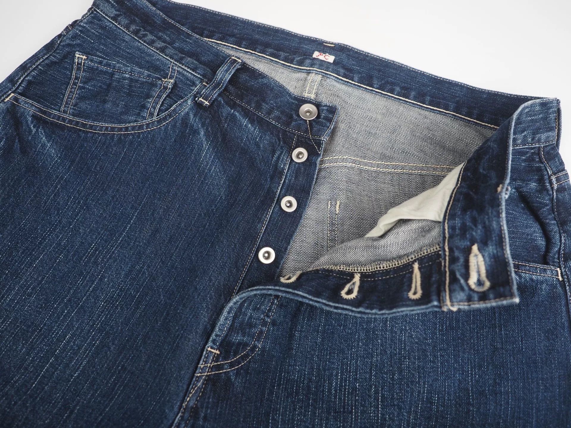 Porter Classic navy wide-leg denim pants by porter classic Size US 31 - 3 Thumbnail
