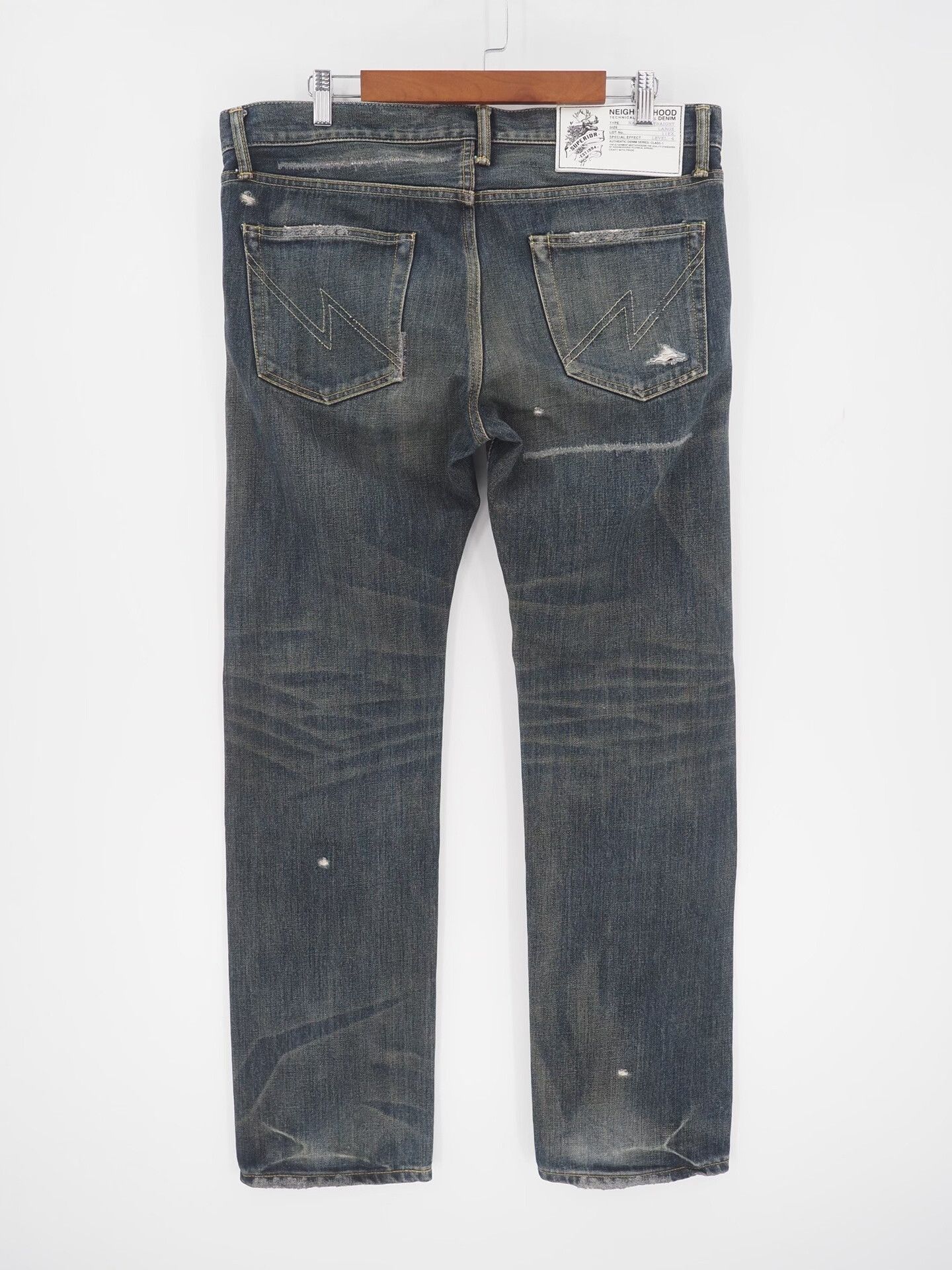 Neighborhood blue beaded savage narrow denim pants Size US 34 / EU 50 - 4 Thumbnail