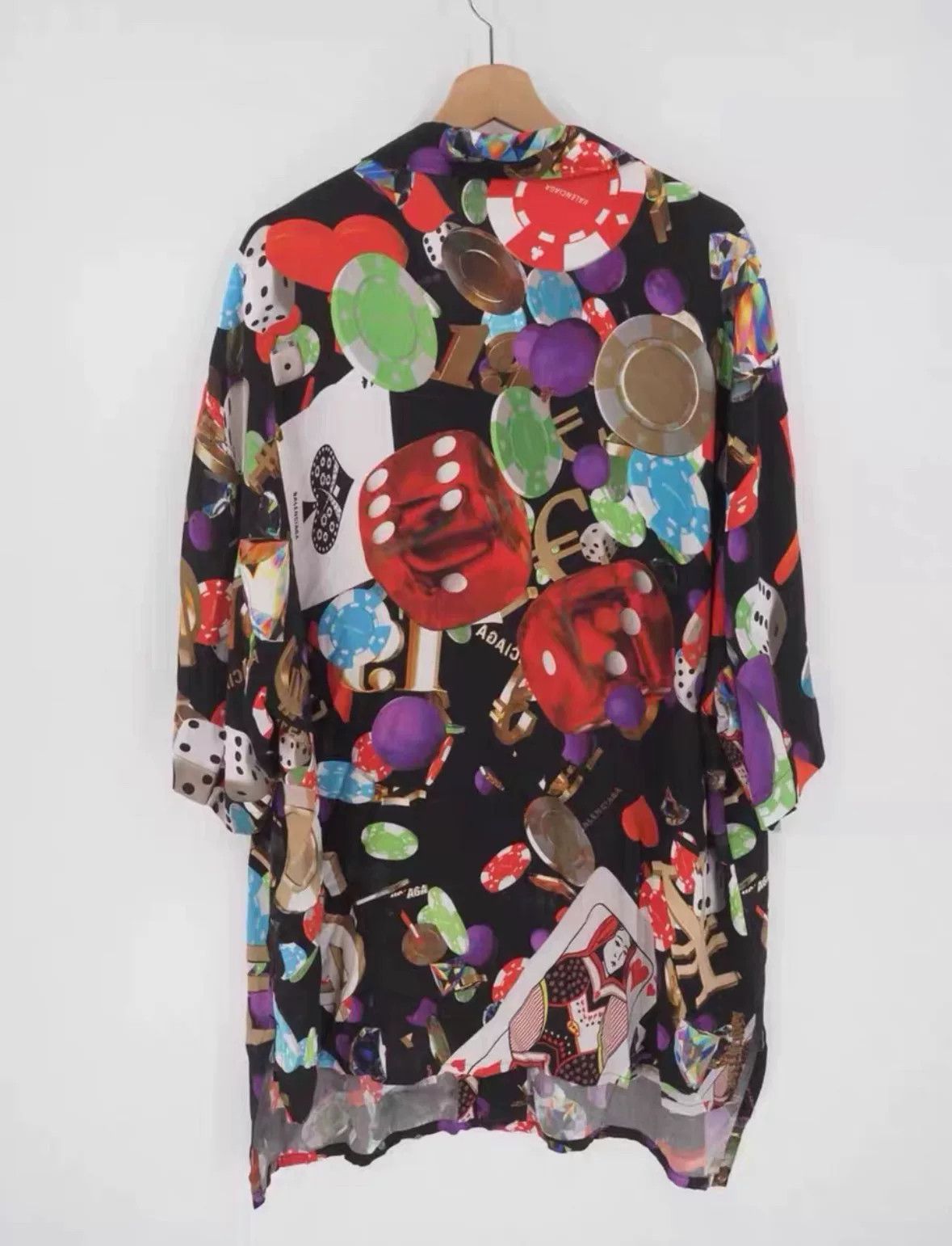 Balenciaga balenciaga black casino print short sleeve shirt Size US M / EU 48-50 / 2 - 4 Thumbnail