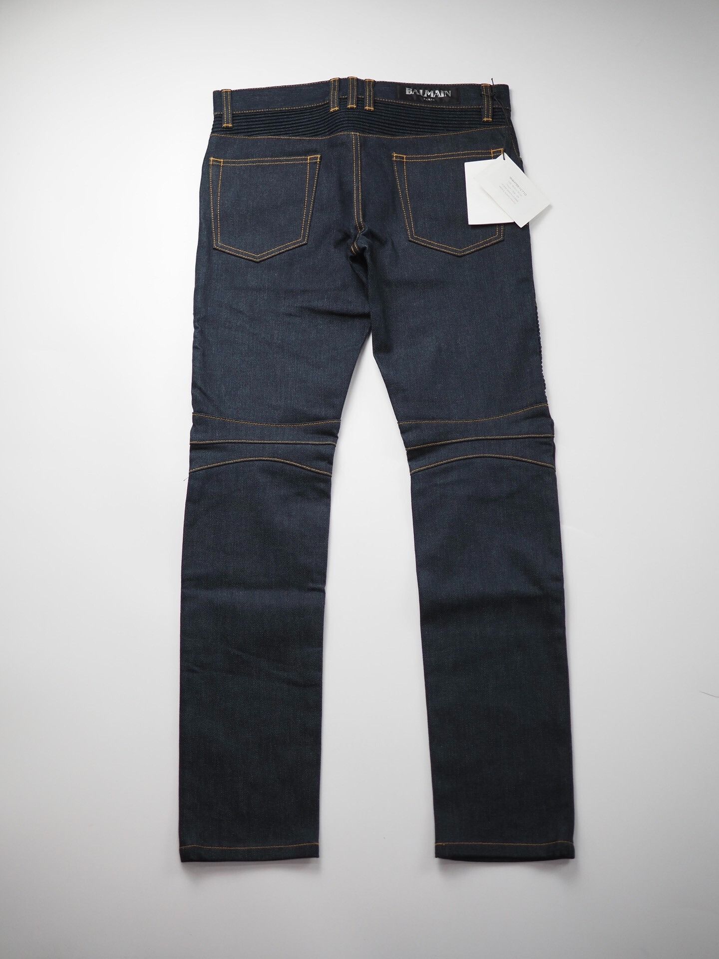 Balmain balmain dark blue knee panel denim pants Size US 29 - 2 Thumbnail