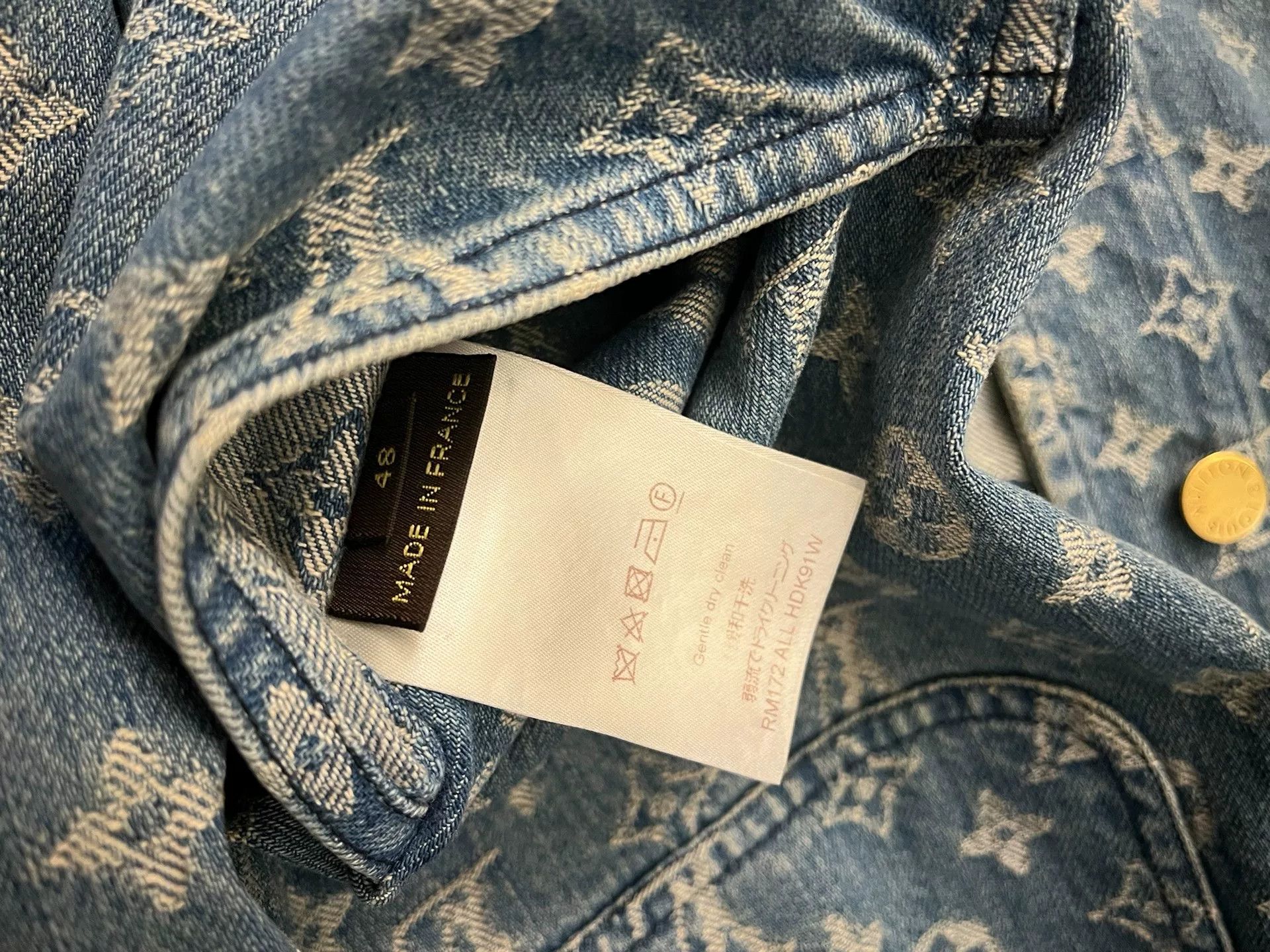 Supreme supreme lv denim jacket with tags Size US L / EU 52-54 / 3 - 4 Thumbnail