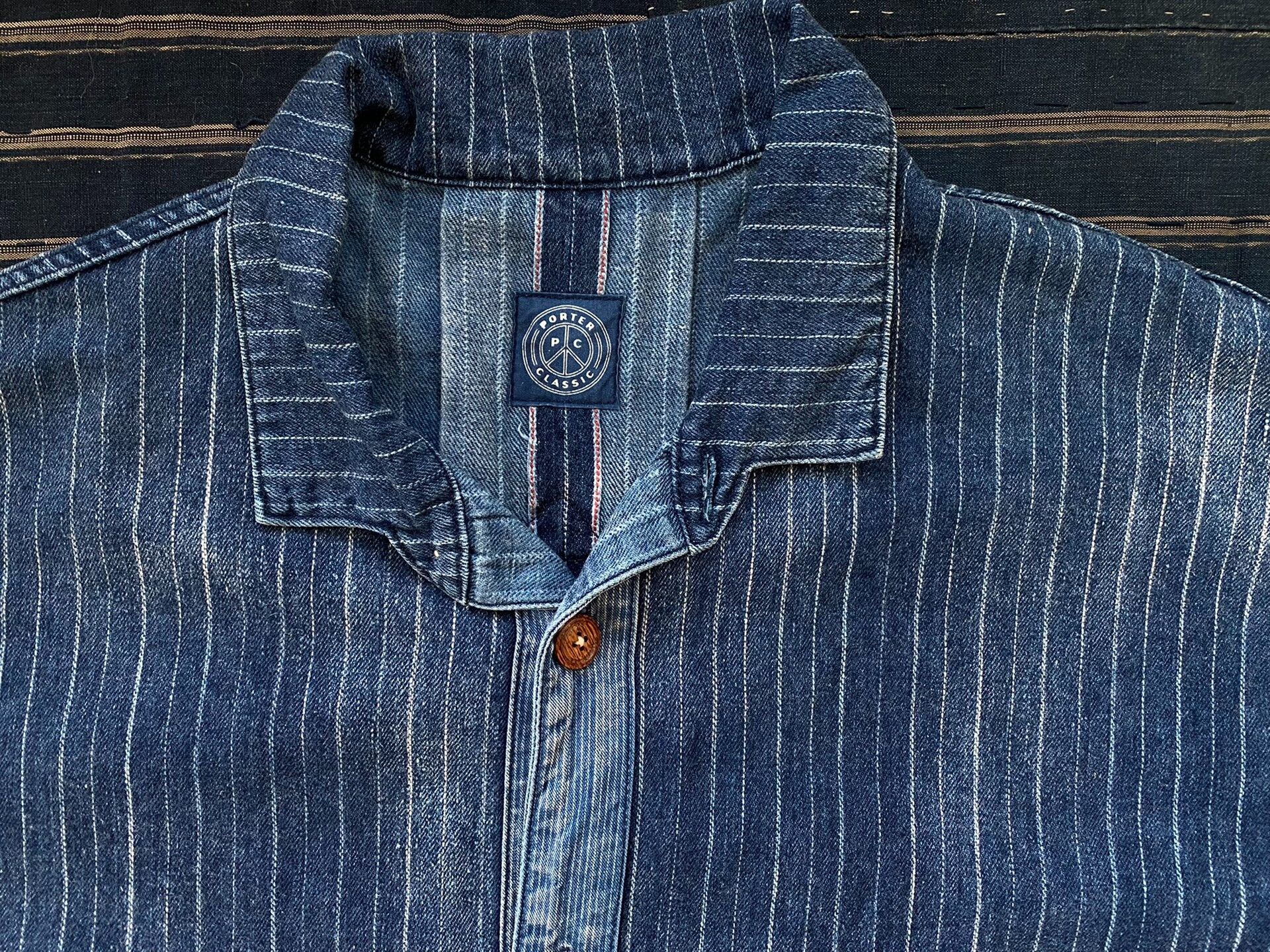 Porter Classic porter classic hawaiian denim jacket Size US L / EU 52-54 / 3 - 2 Thumbnail