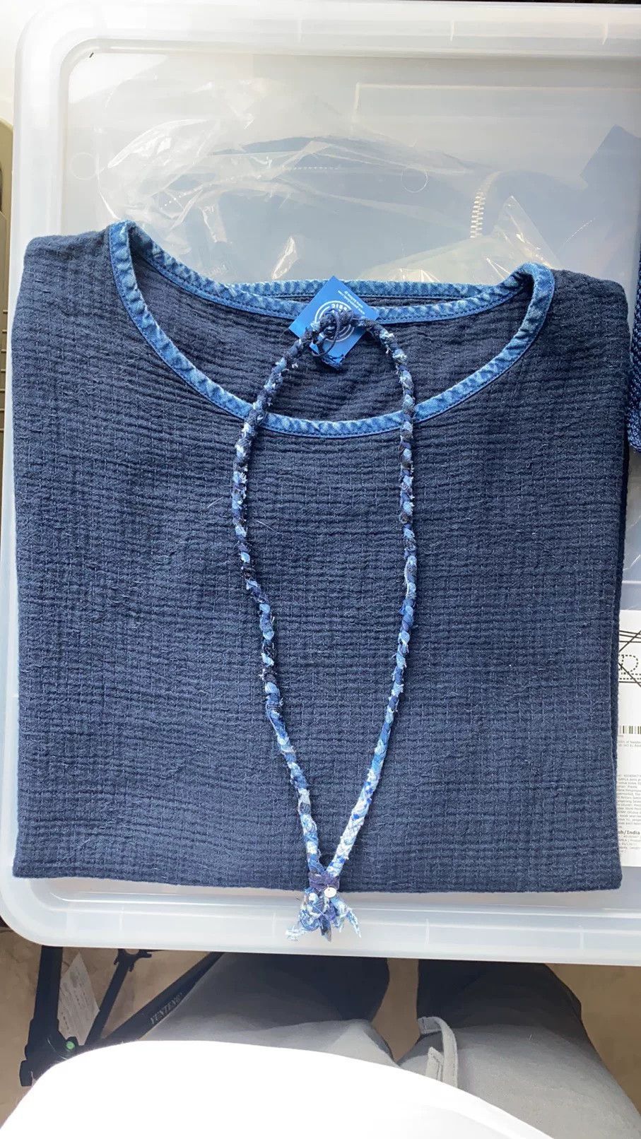 Porter Classic classic sashiko short sleeve top Size US M / EU 48-50 / 2 - 4 Thumbnail
