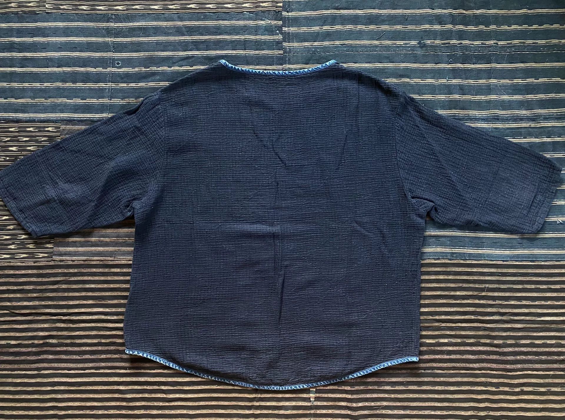Porter Classic classic sashiko short sleeve top Size US M / EU 48-50 / 2 - 2 Thumbnail