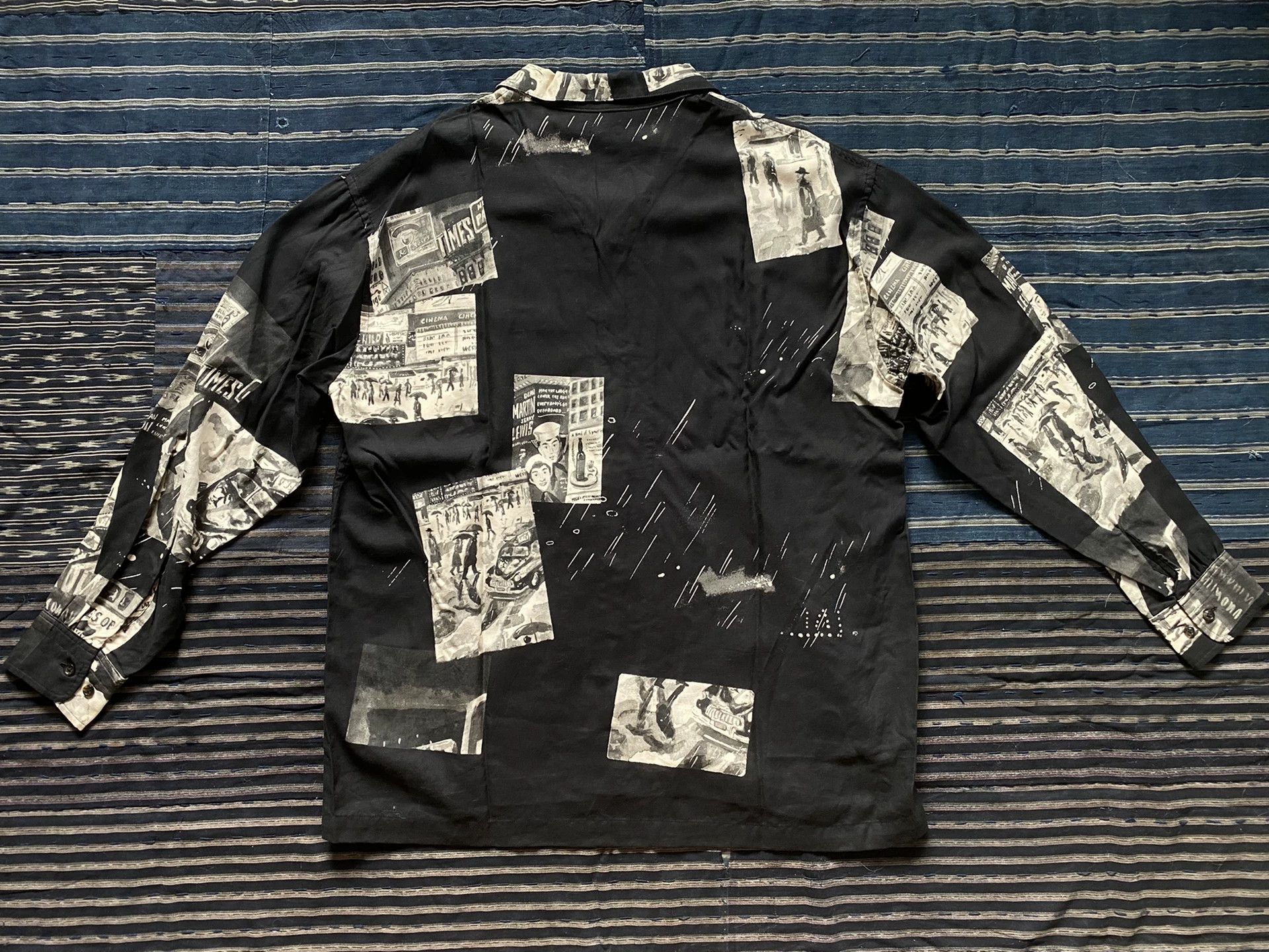 Porter Classic aloha long shirt with vintage prints Size US L / EU 52-54 / 3 - 3 Thumbnail