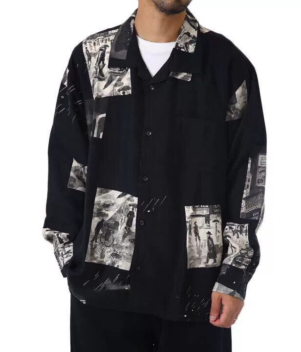 Porter Classic aloha long shirt with vintage prints Size US L / EU 52-54 / 3 - 4 Thumbnail