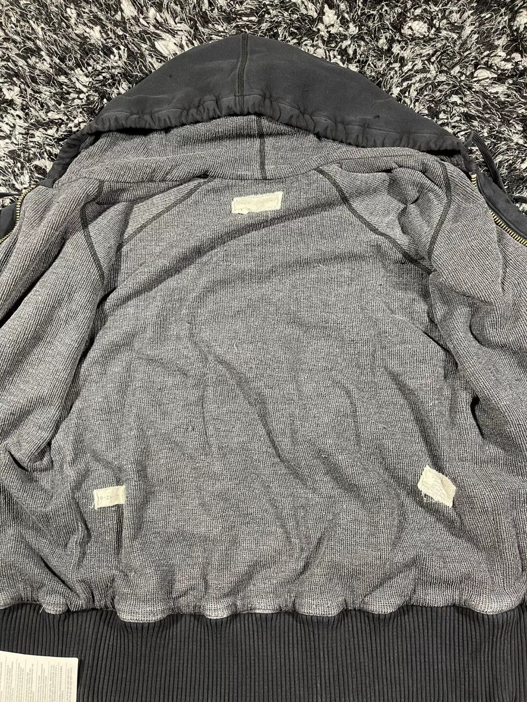 Greg Lauren greg lauren black destroyed zip front hoodie Size US S / EU 44-46 / 1 - 7 Thumbnail