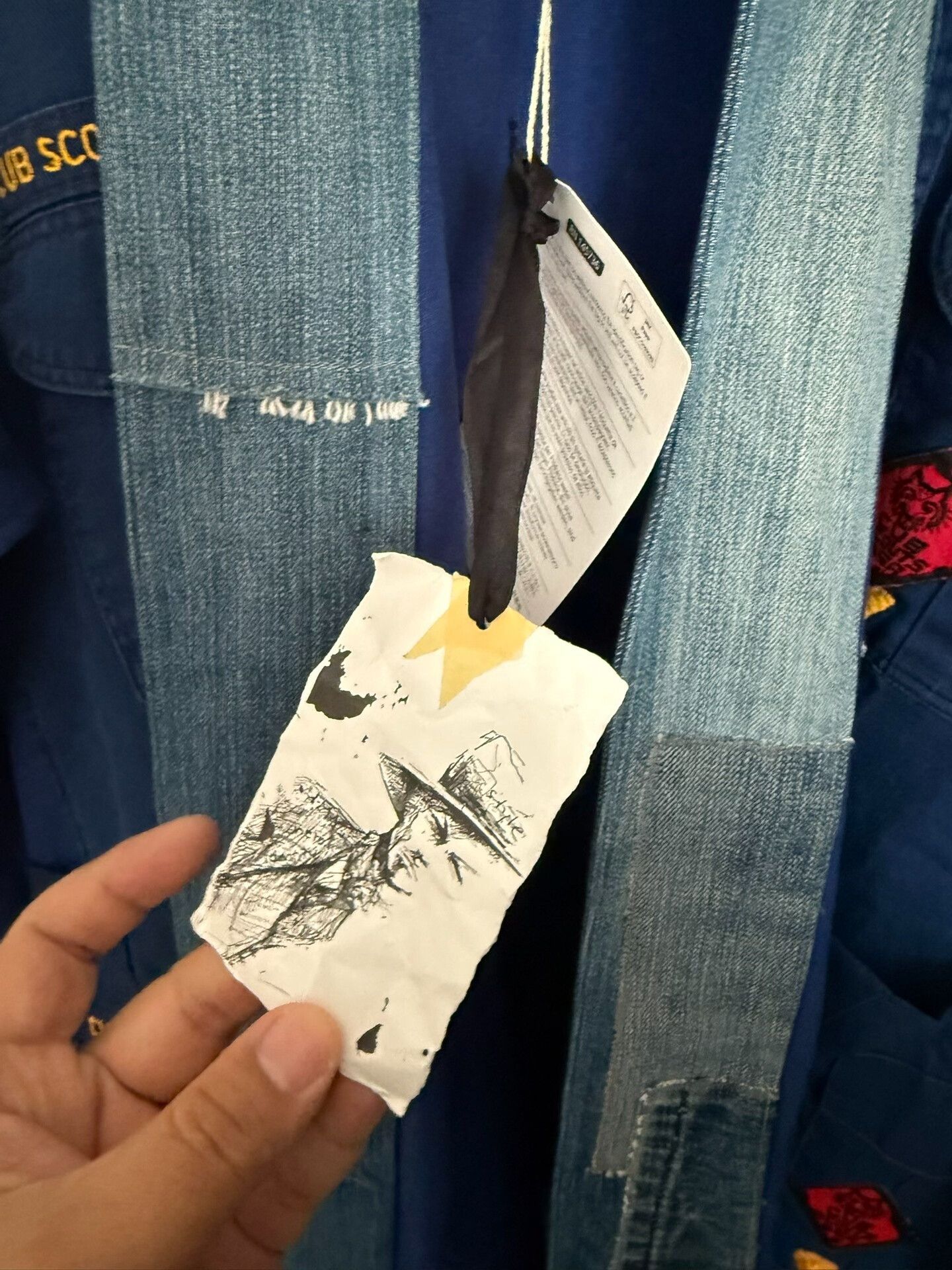 Greg Lauren grega lauren blue patchwork robe Size US M / EU 48-50 / 2 - 7 Thumbnail