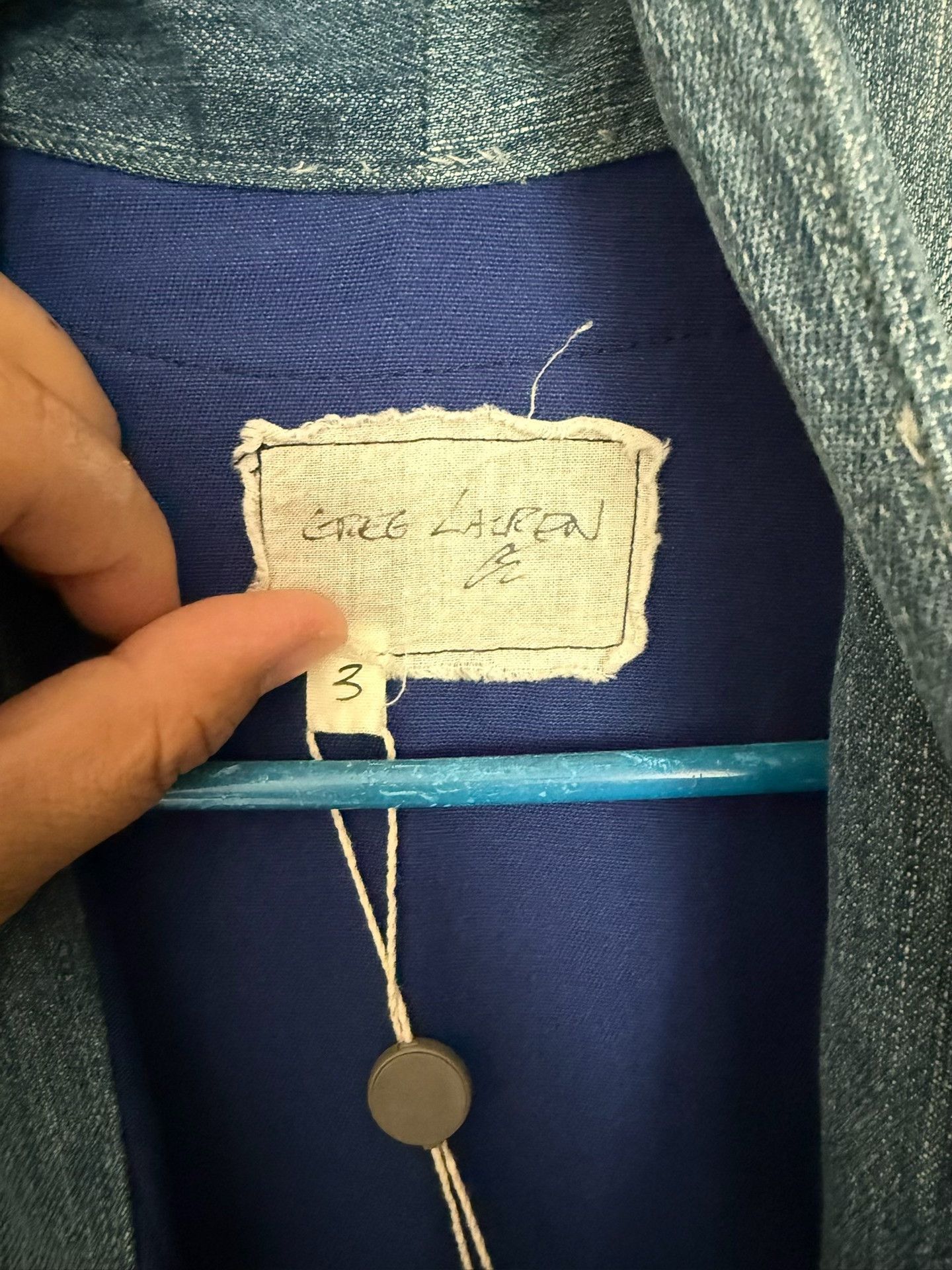 Greg Lauren grega lauren blue patchwork robe Size US M / EU 48-50 / 2 - 6 Thumbnail